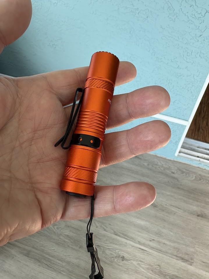 PIOOCAN Rechargeable Flashlights 1200 Lumens EDC Flashlight, AA Pocket Flashlight High Lumens with Clip, Super Bright Small Flashlights, 4 Modes Flash Light for Camping, Home, and Emergencies (Black) customer photo 1