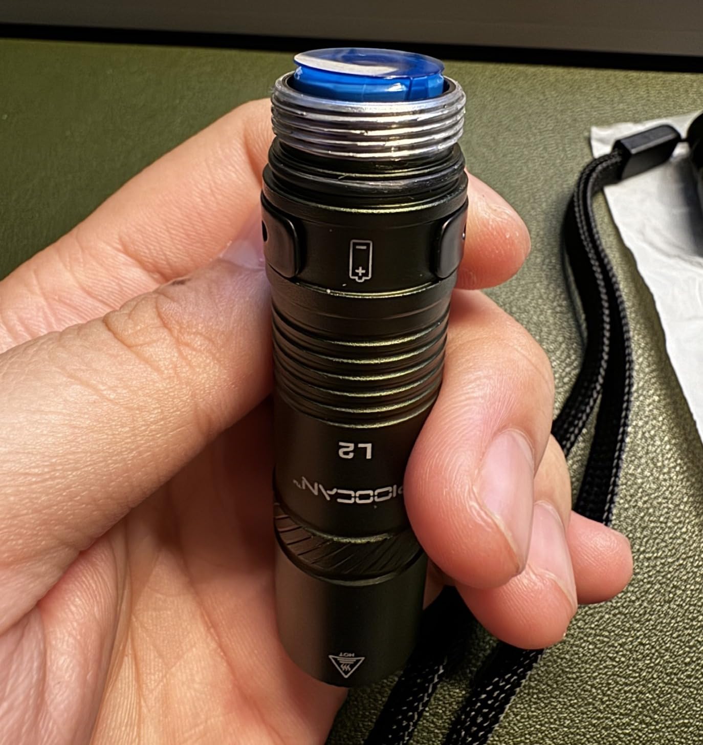 PIOOCAN Rechargeable Flashlights 1200 Lumens EDC Flashlight, AA Pocket Flashlight High Lumens with Clip, Super Bright Small Flashlights, 4 Modes Flash Light for Camping, Home, and Emergencies (Black) customer photo 2