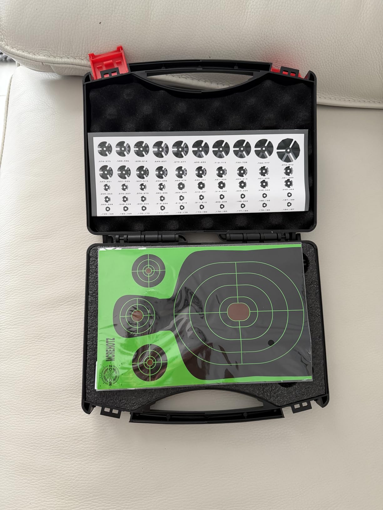 MCREHOTZ Professional Bore Sight Laser Kit： Green BoreSighter with 50 Adapters Perfect for Sighting - Trustworthy Bore Sighter kit for All Guns - .17 Cal to 12 GA Rifle & Pistol customer photo 2