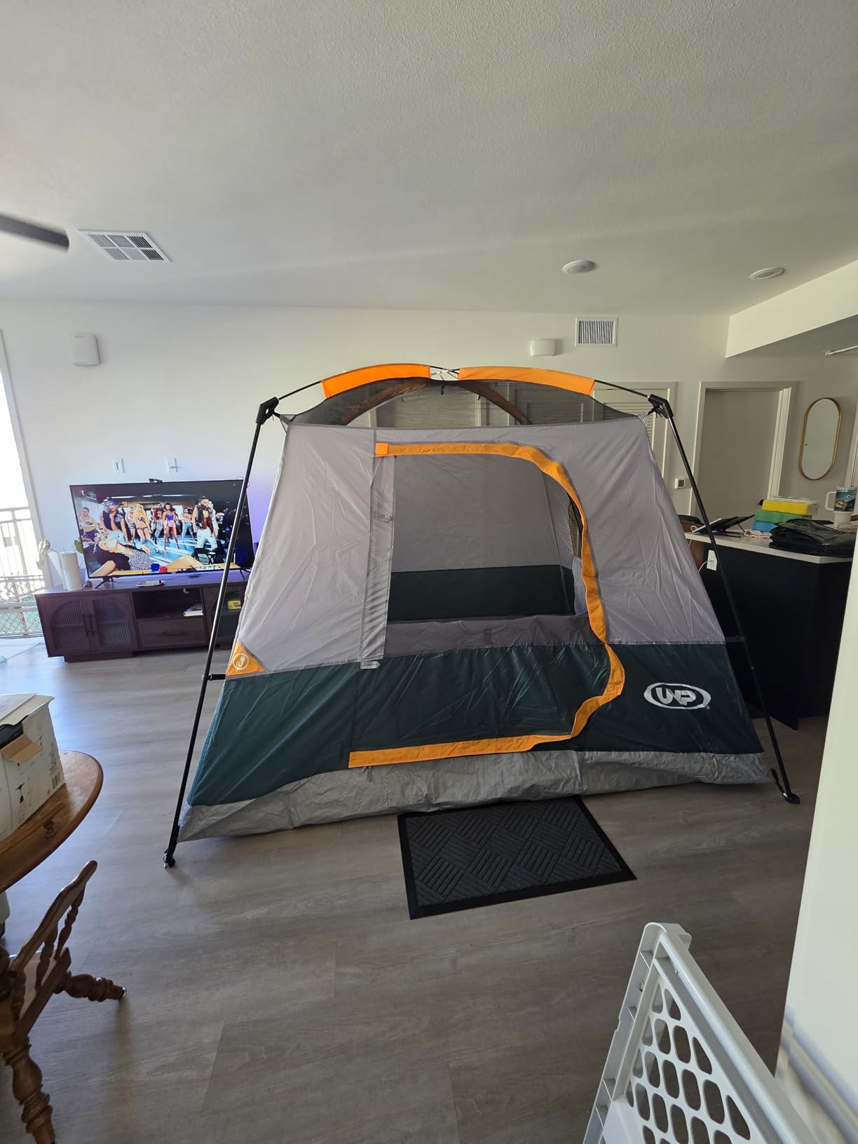 UNP 4 Person Tent, Portable Cabin Tent, Easy Set Up, Waterproof with Top Rainfly for Outdoor Camping/Hiking customer photo 2