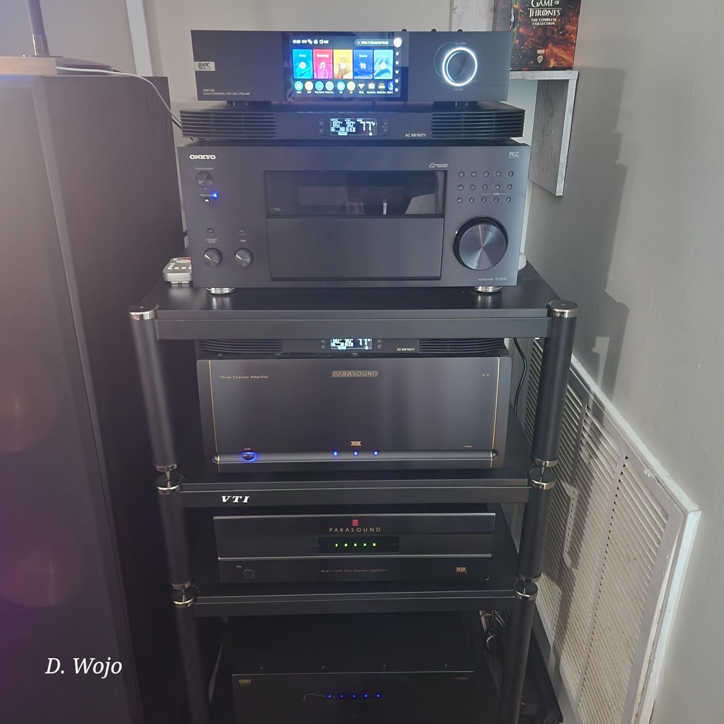EVERSOLO DMP-A8 Music Streamer, DAP, DAC, Preamp, 4G DDR4 + 64G eMMC AK4191EQ+AK4499EX, ARC Input, IIS Output, UV Meters, Spectrums, Parametric EQ, Pre AMP+10dB Analog gain, DSD512 PCM768kHz/32bit Black customer photo 1