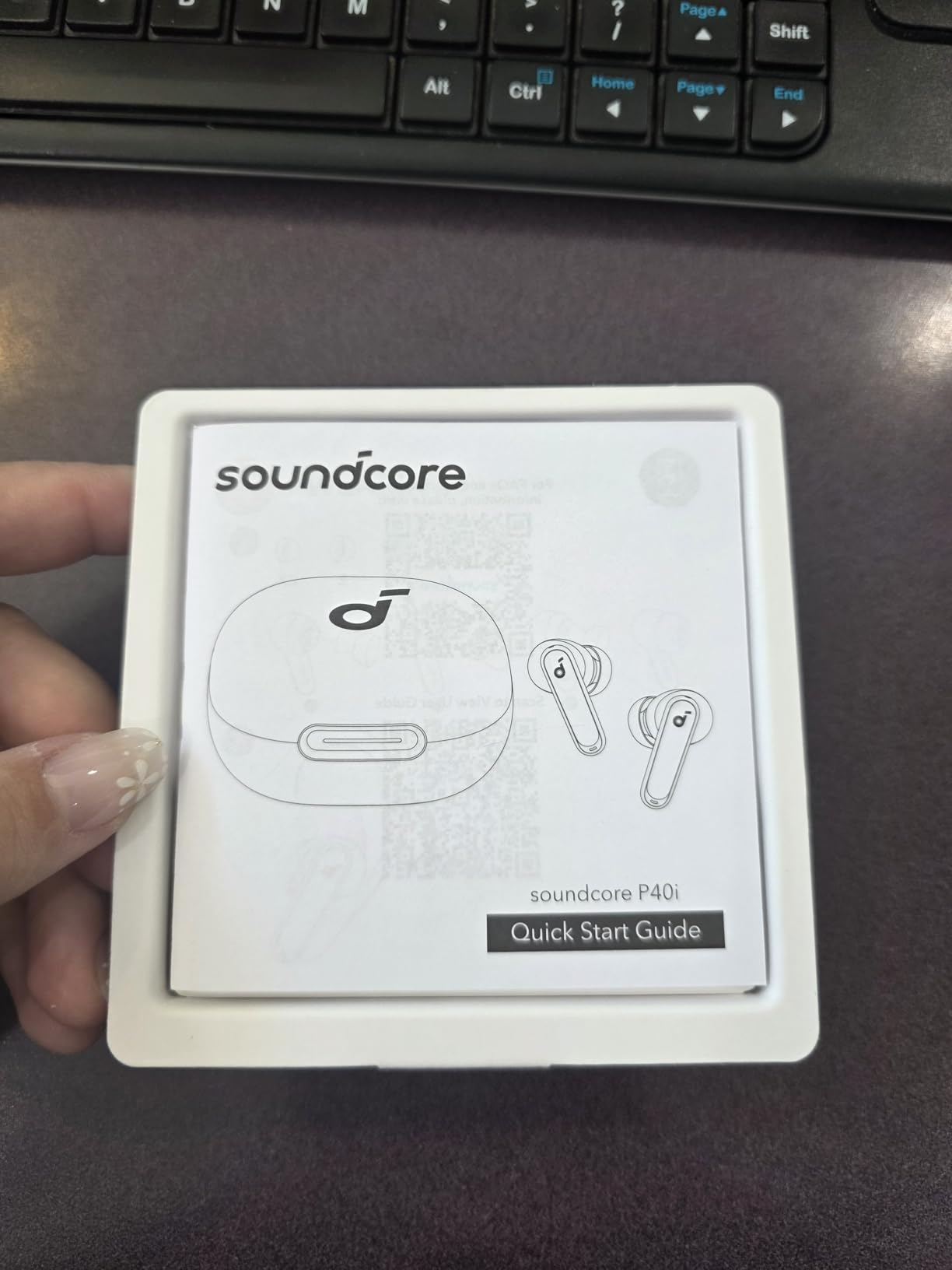 Soundcore P40i by Anker, Noise Cancelling Wireless Earbuds, Adaptive Noise Cancelling to Environments, Heavy Bass, 60H Playtime, 2-in-1 Case and Phone Stand, IPX5, Wireless Charging, Bluetooth 5.3 customer photo 1