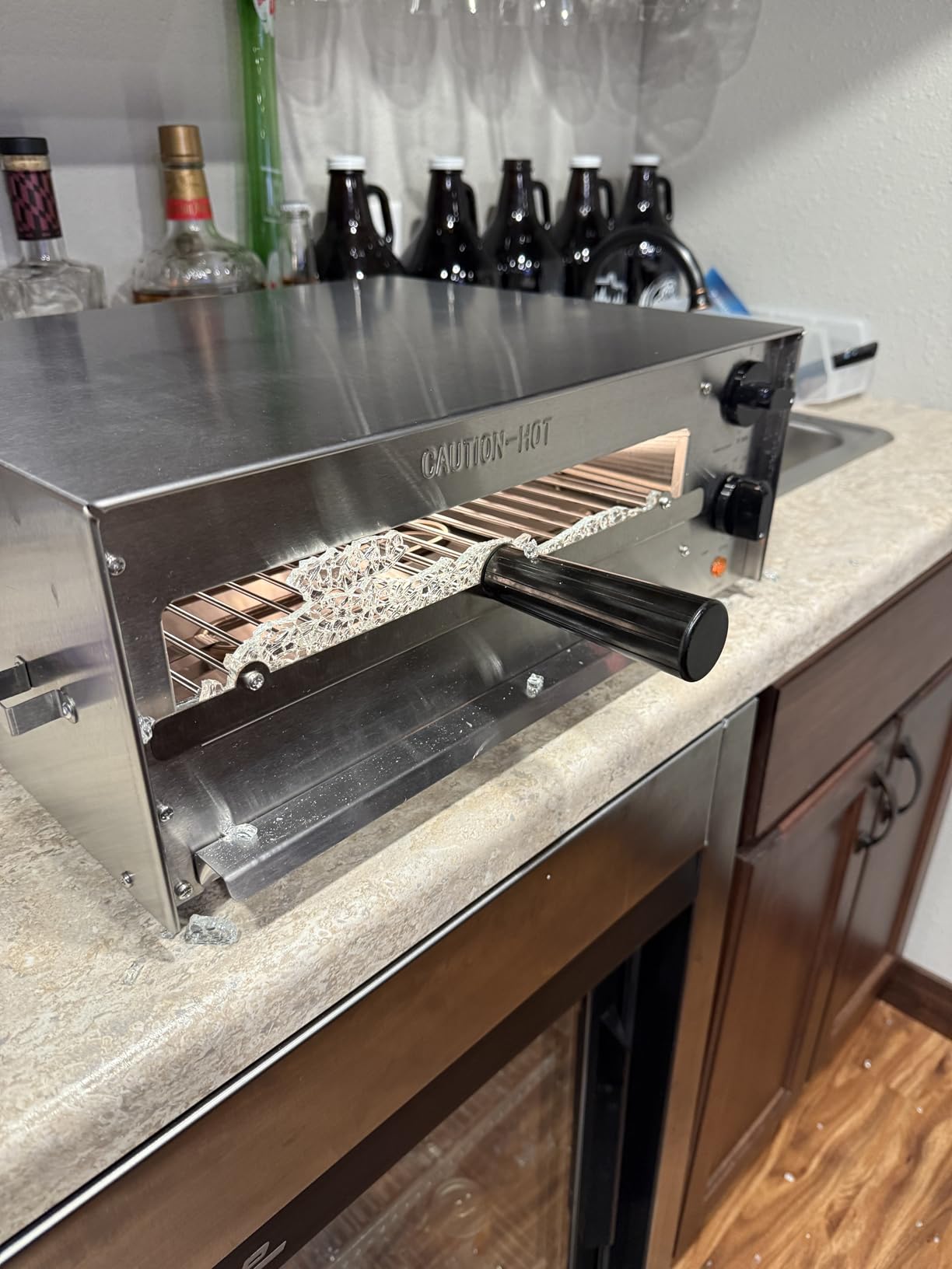 CROSSON Countertop Electric Frozen Pizza Oven For Indoors with 30-minute Timer, Glass Door and Interior Light, Commercial Pizza Maker for Restaurant and Home Use, 120V/1550W (13 Inch) customer photo 2
