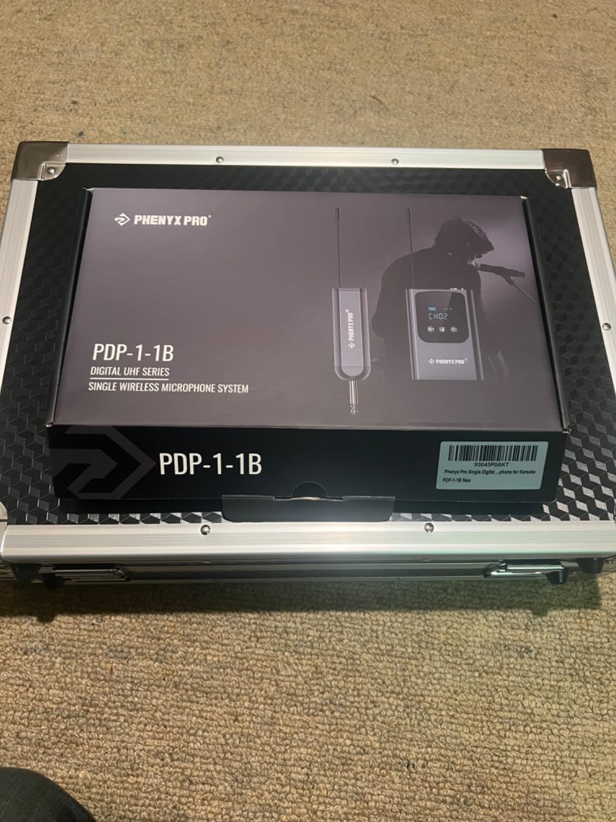 Phenyx Pro Single Digital Wireless Microphone System, w/Mini Receiver, Bodypack Transmitter, 15 Channels in 900MHz UHF Band, Headset/Lapel Microphone for Karaoke, Singer, Church, Wedding (PDP-1-1B) customer photo 1
