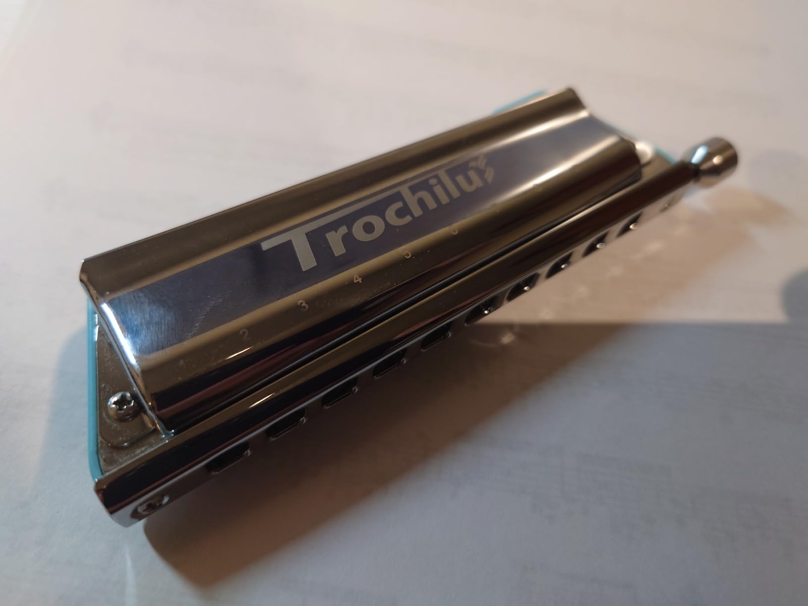 JDR Trochilus Chromatic Harmonica 10 Holes Chromonica Key of C Armonica Valveless Harp Mouth Organ with Case for Adults Professionals Beginners Teachers Students (Chromatic/Solo Tuning Key of C) customer photo 2