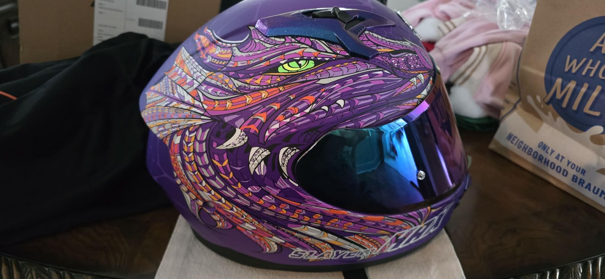 HAX Obsidian Pro Full Face Dual Visor Adult Motorcycle Helmet for Motorbike Street Bike with Pinlock Ready DOT Approved customer photo 2