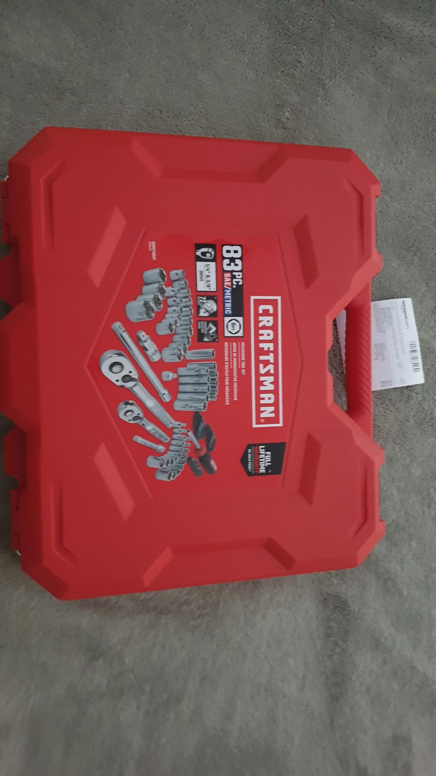 CRAFTSMAN Mechanics Tool Set, 83 Piece Hand Tool and Socket Set SAE/Metric (CMMT12121) customer photo 2