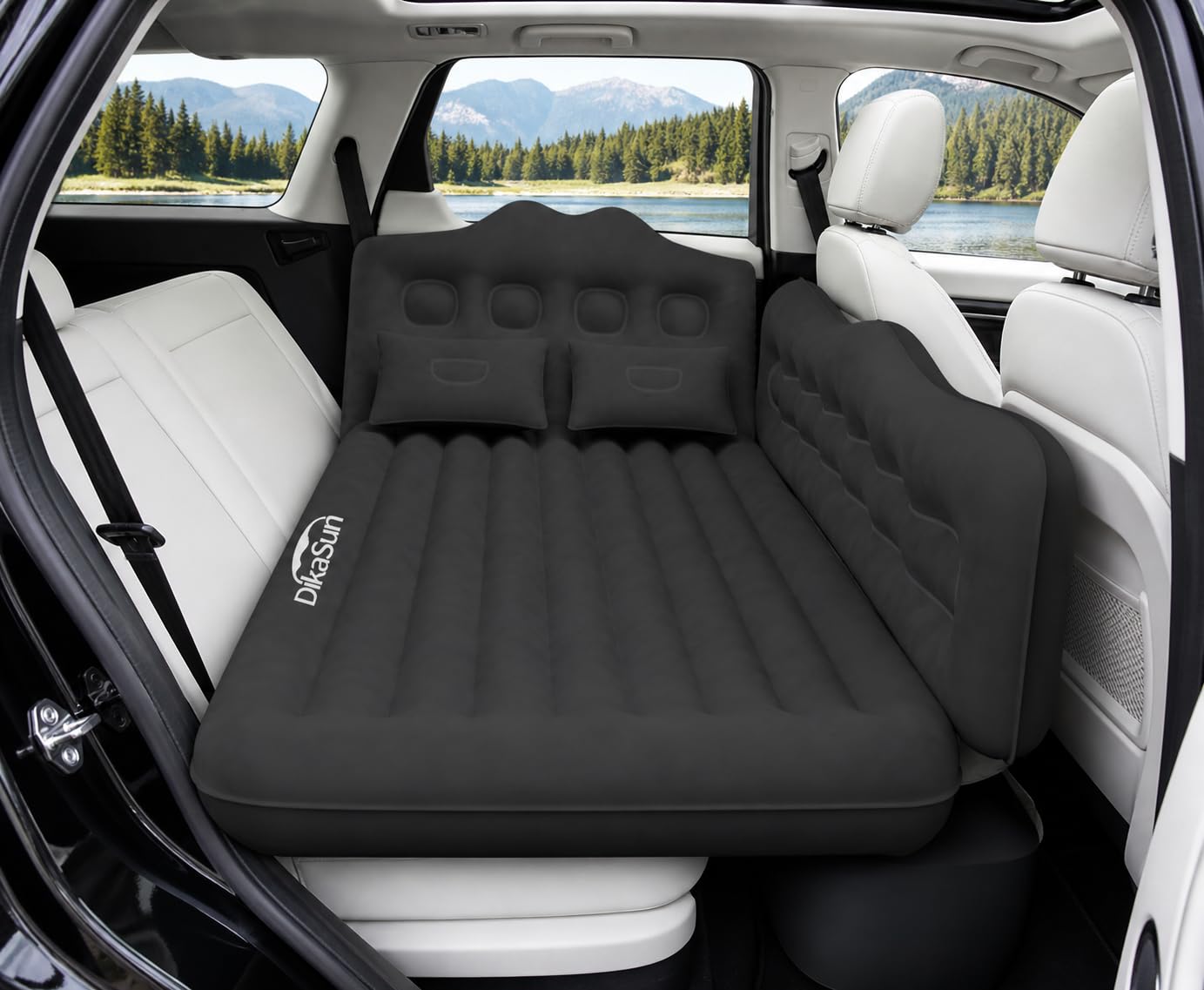 Car Air Mattress, Inflatable SUV Truck Camping Mattress for Back Seat, Thickened Travel Car Bed Sleeping Pad with Air Pump 2 Pillows customer photo 1