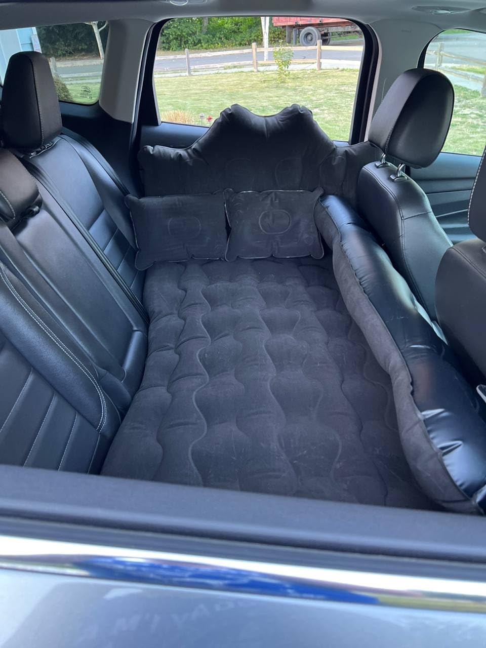 Car Air Mattress, Inflatable SUV Truck Camping Mattress for Back Seat, Thickened Travel Car Bed Sleeping Pad with Air Pump 2 Pillows customer photo 2