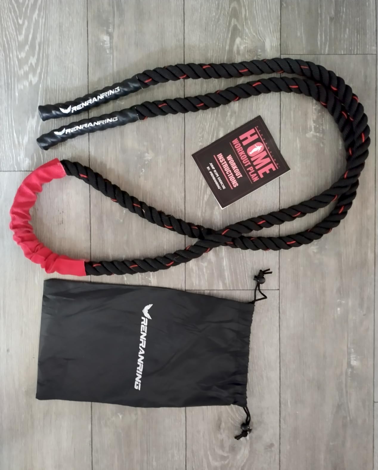 Weighted Jump Rope for Men and Women, 3lb 4lb 5lb Adult Heavy Skipping Rope, Jumprope for Fitness,Workout Equipment, Fitness Equipment for Home Gym Exercise,Improve Strength and Building Muscle customer photo 1