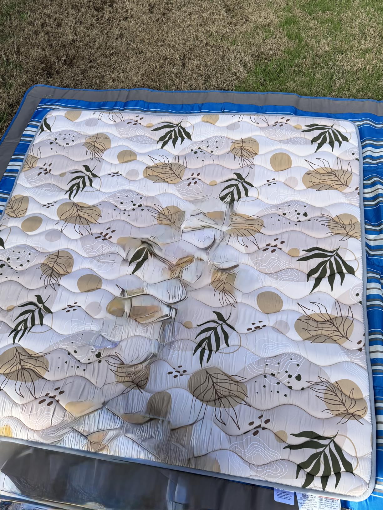Blissful Diary Baby Play Mats for Floor, 50x50 Playpen Mat, Thick Cushioning Padding Foam Playmat for Baby and Toddlers Infants, Non-Slip & Machine Washable, Earth Tones Design customer photo 2