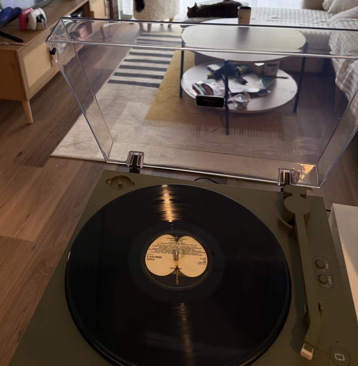 Victrola Automatic - Fully Automatic Bluetooth Turntable - Audio Technica ATN3600L Cartridge, 2-Speed Vinyl Record Player, Aluminum Platter, Switchable Preamp, Repeat Mode, Dust Cover (Black) customer photo 1