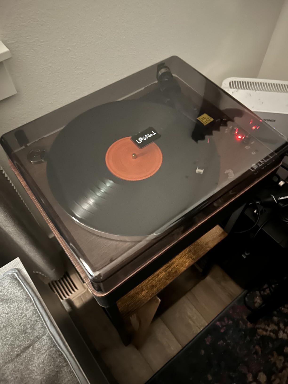 LP&No.1 High Fidelity All-in-One Record Player with Stereo Speakers, Turntables for Vinyl Records with USB Recording & Playback, Bluetooth Input and Output, Pitch Control, Auto Off customer photo 1