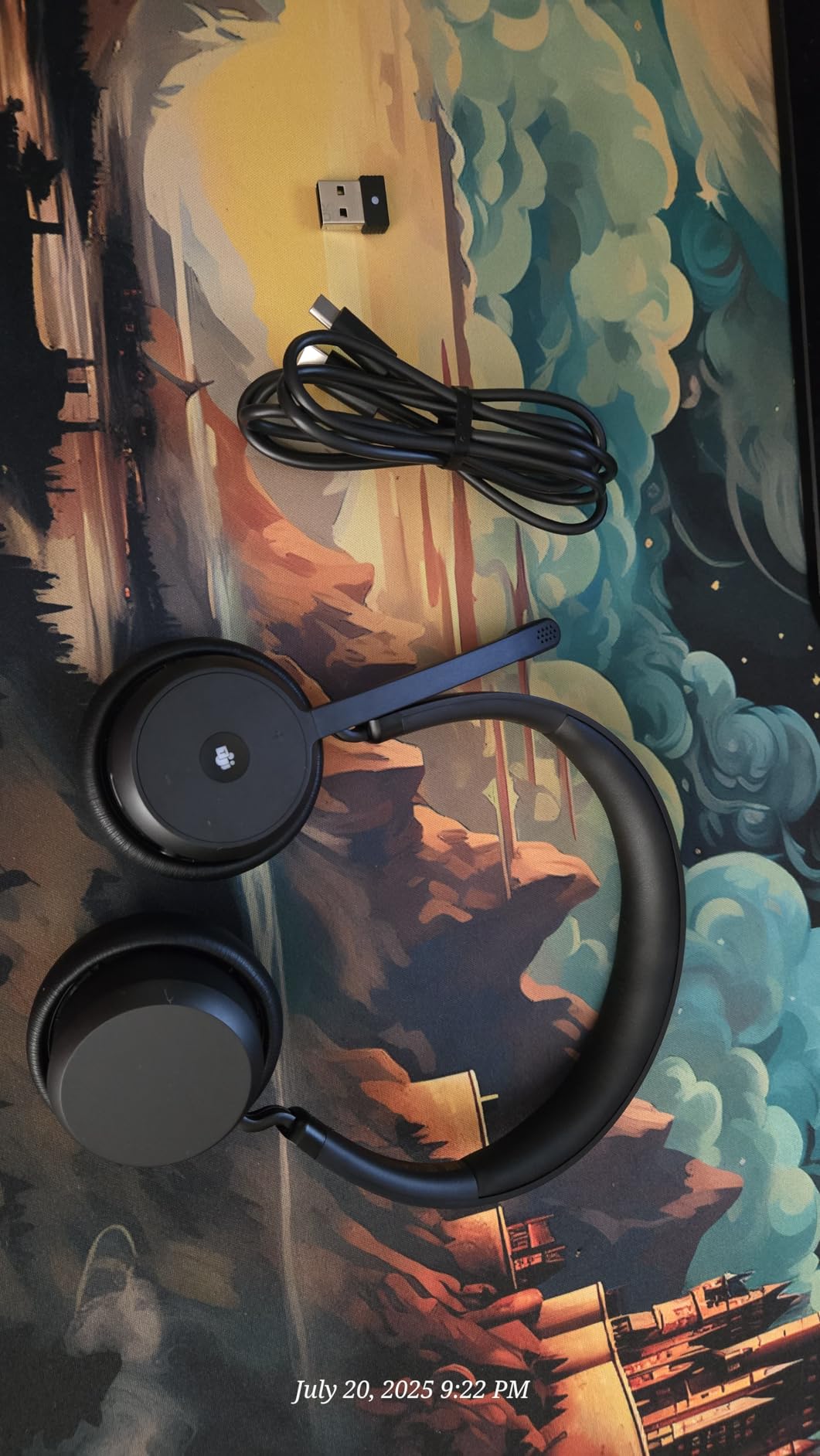 Lenovo Wireless VoIP Headset Teams Certified, Noise-Canceling Mic, Bluetooth 5.3 Multipoint, USB-A Receiver, 31-Hour Talk & 60-Hour Playback, Lightweight Over-Ear Design, Replaceable Earcups customer photo 1