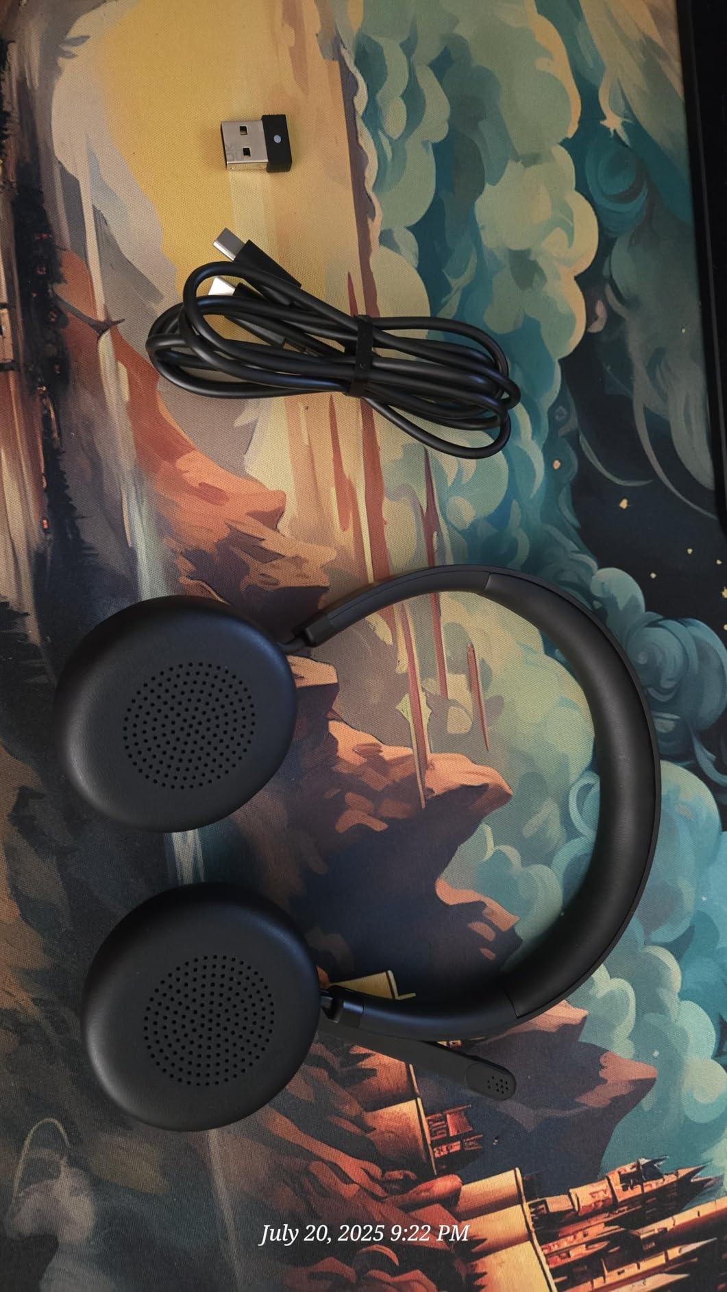 Lenovo Wireless VoIP Headset Teams Certified, Noise-Canceling Mic, Bluetooth 5.3 Multipoint, USB-A Receiver, 31-Hour Talk & 60-Hour Playback, Lightweight Over-Ear Design, Replaceable Earcups customer photo 2