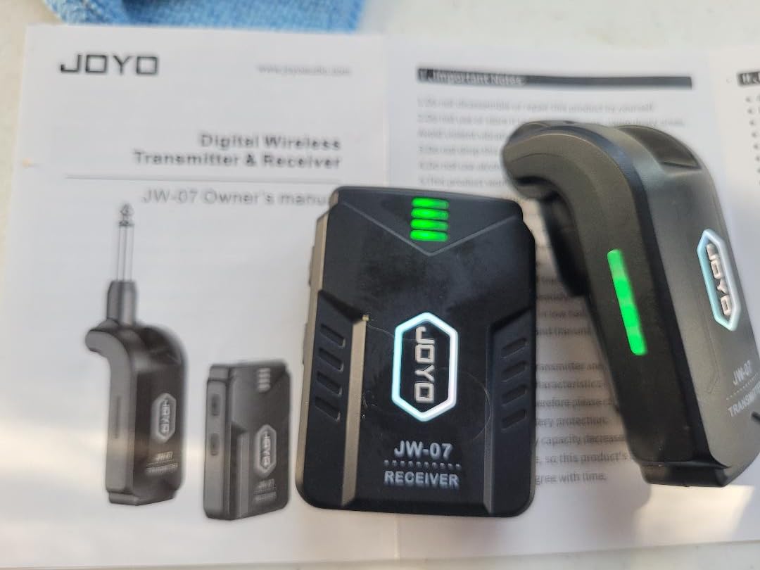 JOYO Wireless in Ear Monitor System 2.4G Wireless IEM System with Transmitter Clip on Receiver Automatic Pairing in-Ear Monitoring for Studio, Guitar, DJ, Live Performance (JW-07) customer photo 1