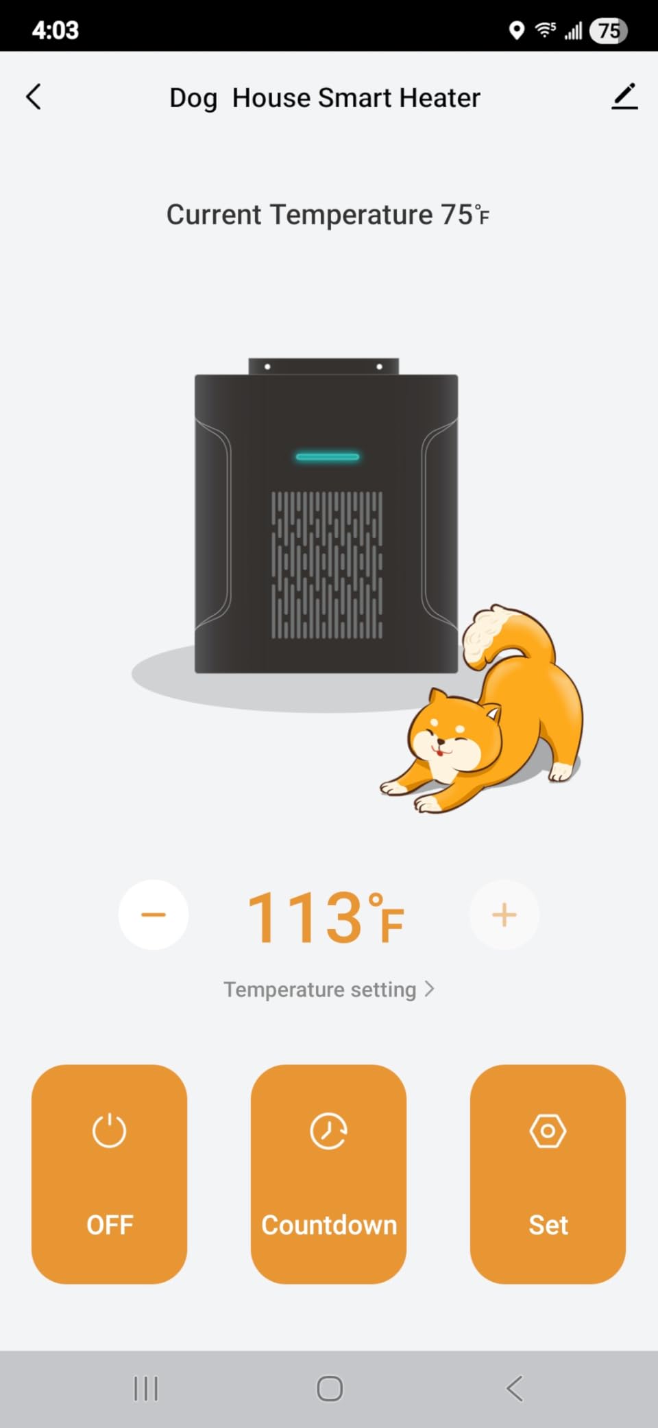 Dog House Heater With Thermostat, Dog Heater With Wifi Control, Pet House Heater For Outside Doghouse, 300w Chicken Coop Heater With Ac For Winter Time, Heater For Dog House Outdoor, 45-113 F customer photo 2
