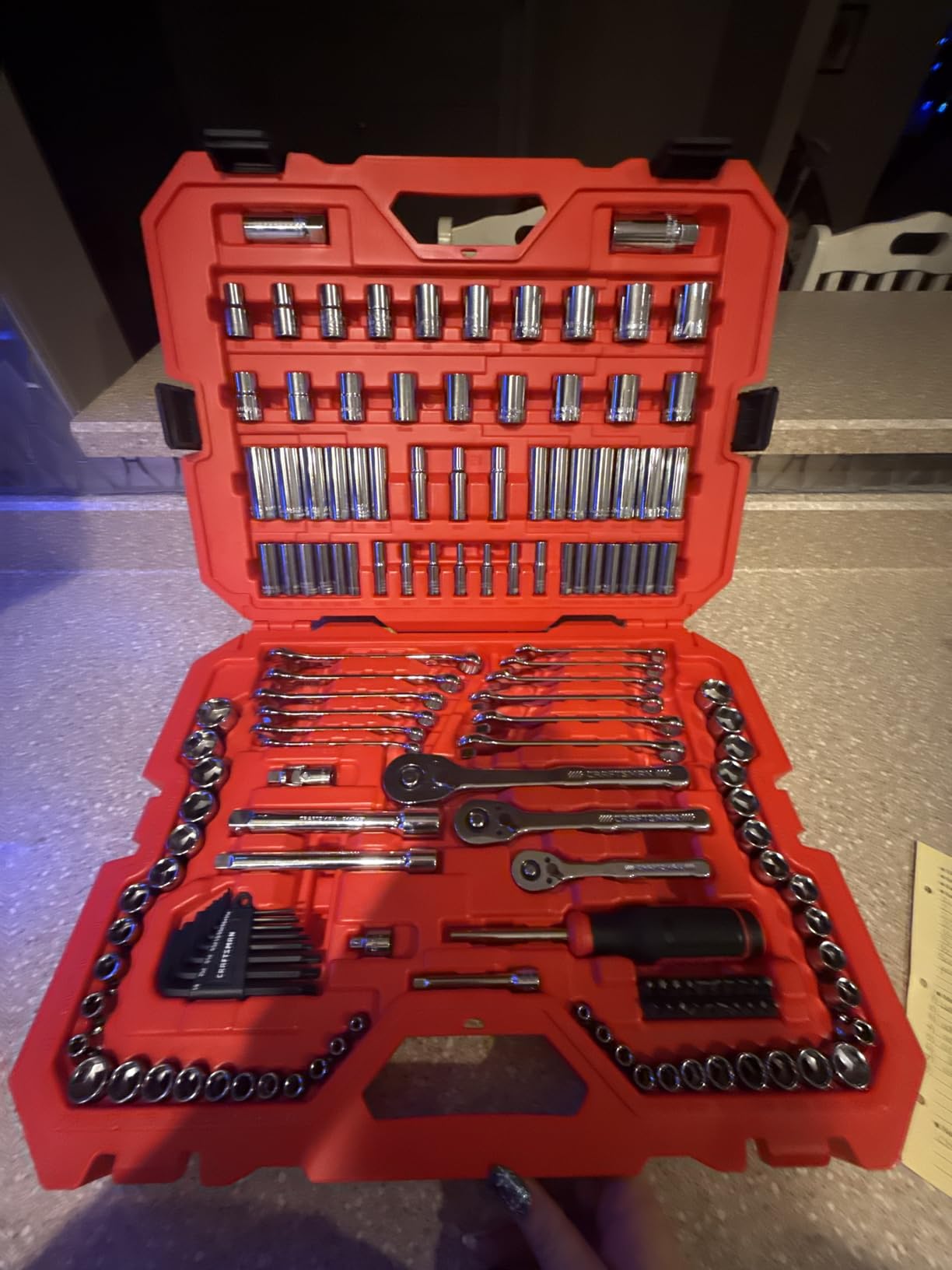CRAFTSMAN Socket Set, 159 Piece Socket Wrench Set Mechanics Tools 1/4-in., 3/8-in., and 1/2-in(, 6 Point and 12 Point (CMMT12125) customer photo 1