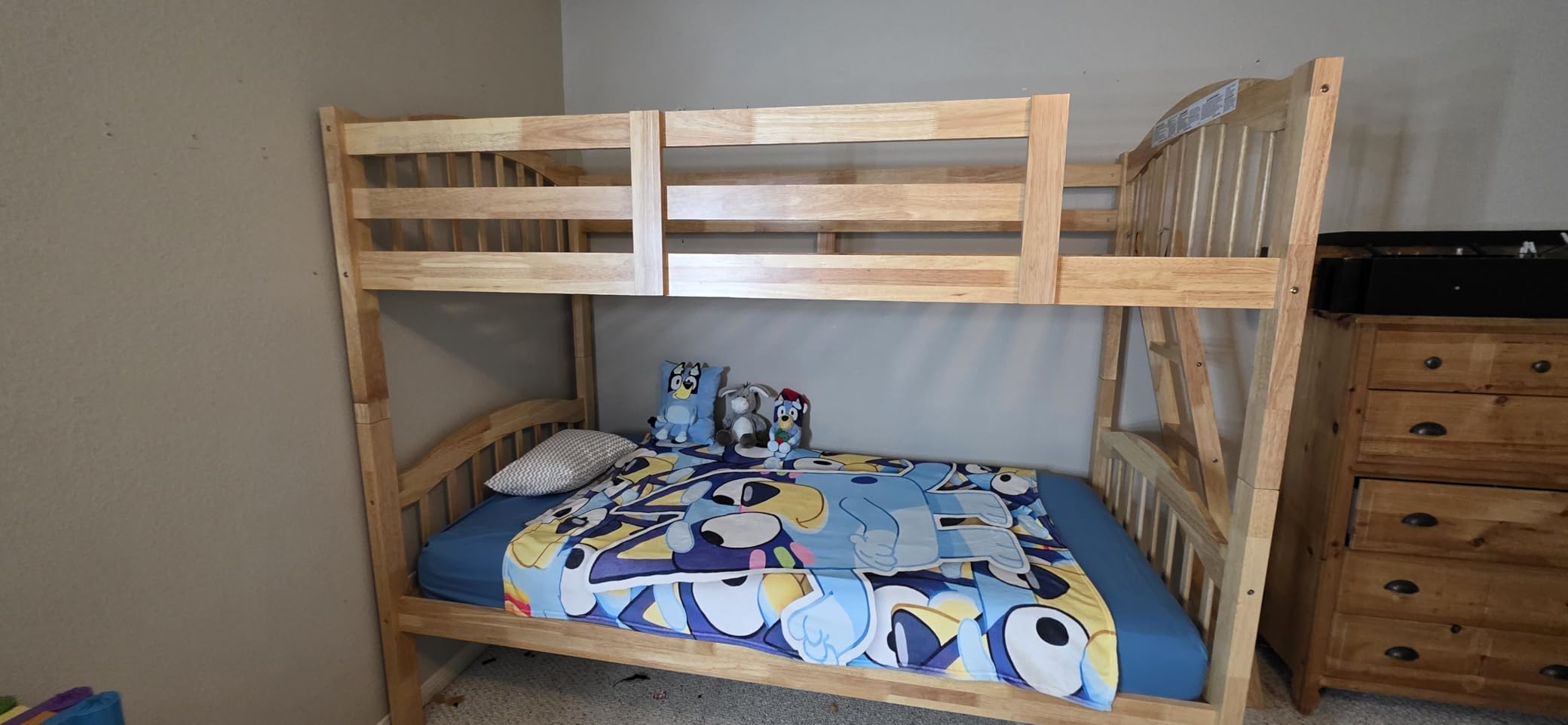 Storkcraft Long Horn Twin-Over-Twin Bunk Bed (Natural) - GREENGUARD Gold Certified, Converts to 2 Individual Twin beds customer photo 1