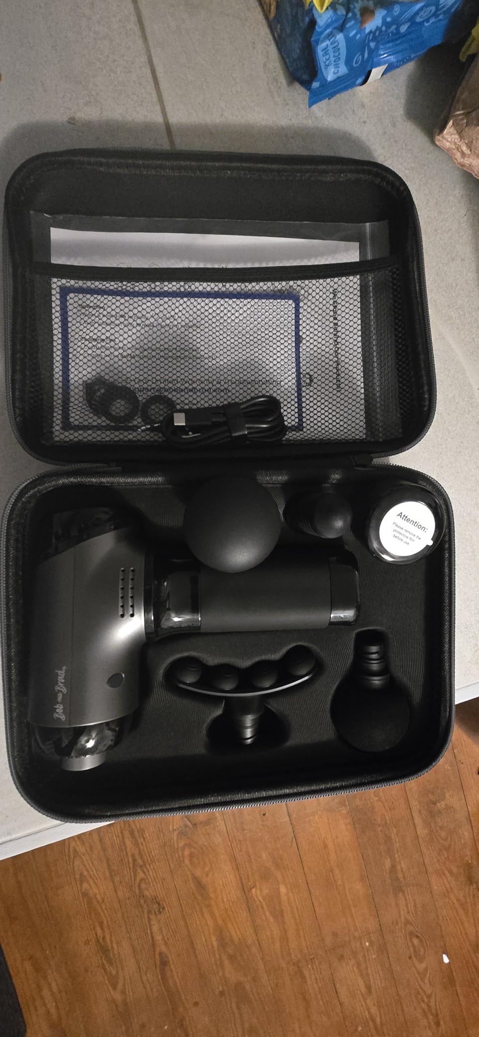BOB AND BRAD T2 Pro Massage Gun, Percussion Muscle Massage Gun Deep Tissue with 10MM Amplitude, Upgraded 4000 mah Battery Handheld Electric Massager for Athletes Pain Relief - Midnight Black customer photo 1