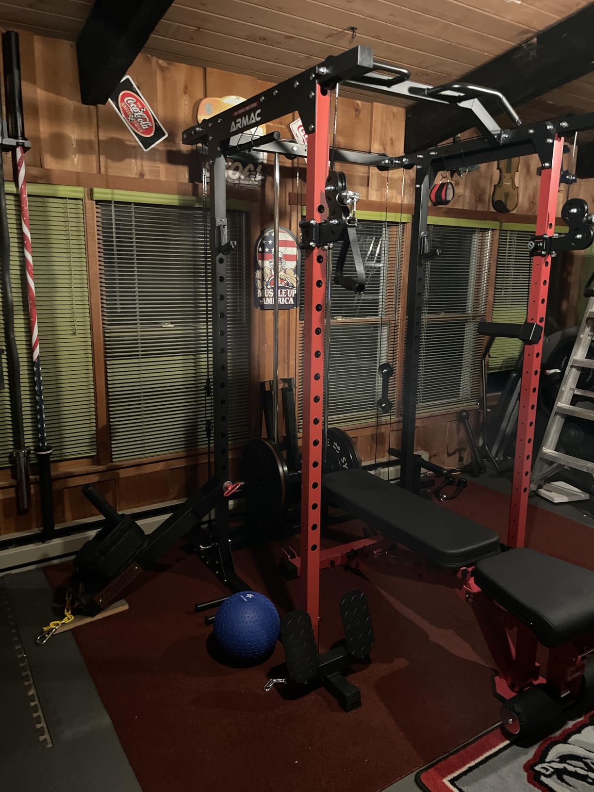 ARMAC Power Cage,1500lbs Multi-Function Power Rack with Adjustable Cable Crossover System and More Training Attachment, Weight Cage for Home Gym customer photo 2