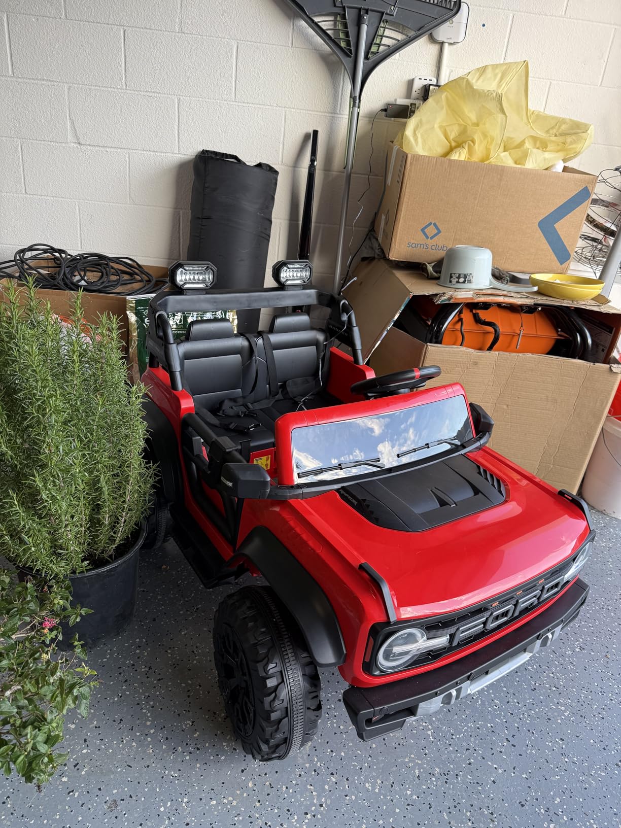 First Ride On 24V Ride on Toys for Big Kids, Licensed Ford Bronco Raptor 2 Seater Ride on Cars with Remote Control, Ride on Truck w/ 4-Wheeler Suspension, 3 Speeds, Led Lights, Bluetooth (24V, Pink) customer photo 1