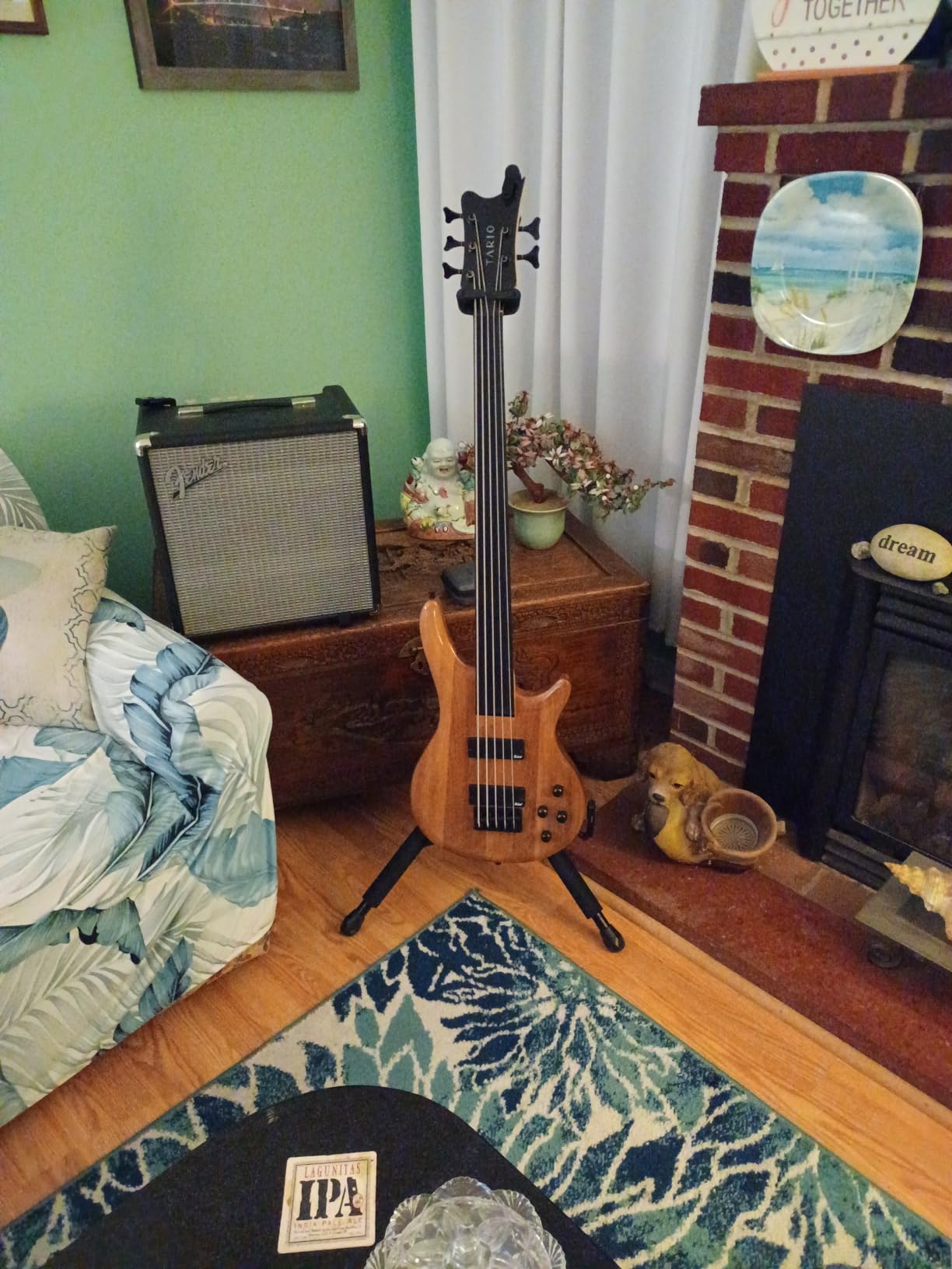 TARIO Fretless 4 String Electric Bass Bolt-On Maple Neck, Basswood Body customer photo 1