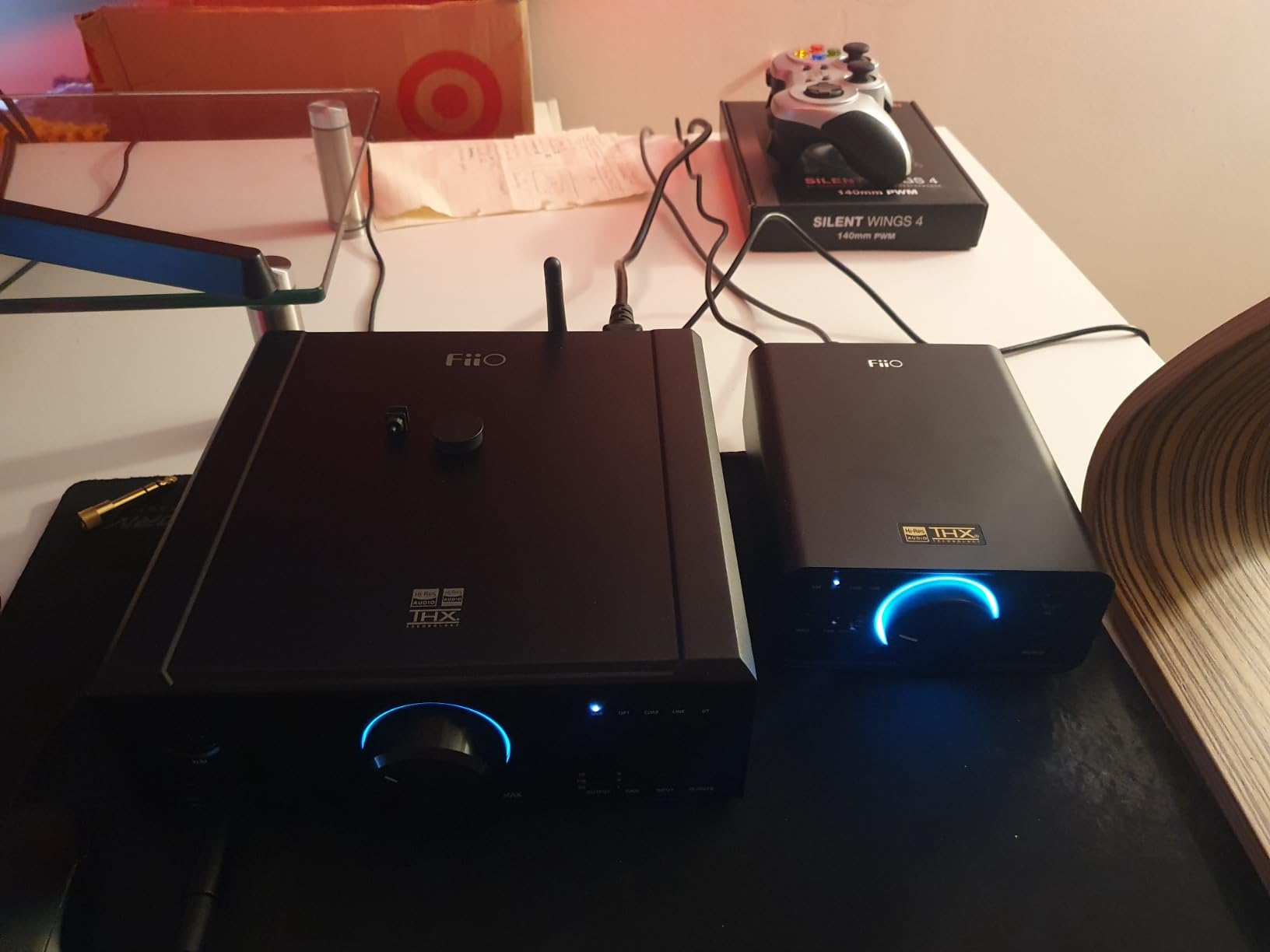 FiiO K7 Full Balanced HiFi DAC Headphone Amplifier AK4493S*2, XMOS XU208 PCM384kHz DSD256, USB/Optical/Coaxial/RCA Inputs, 6.35mm/4.4mm Output (Titanium) customer photo 1