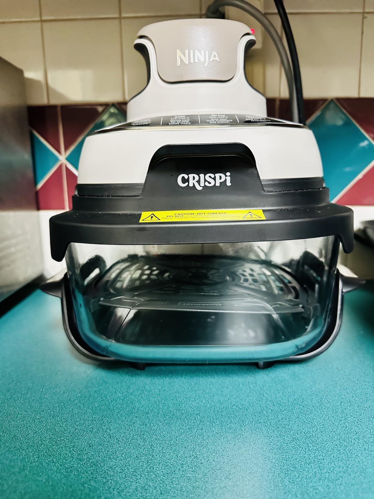 Ninja Crispi 4-in-1 Glass Air Fryer | With Non-Toxic 4QT & 6-Cup Glass Containers & Lids | Microwave, Freezer, Dishwasher Safe | 450°F Max Temp |1500 Watt | Cyberspace | FN101GY customer photo 2
