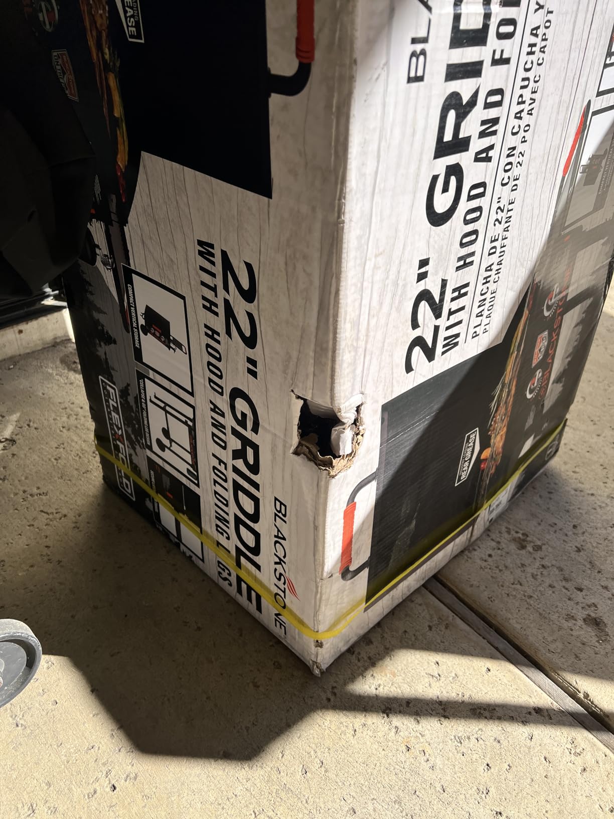 BLACKSTONE 22 Inch On The Go Portable Gas Griddle, Foldable Blackstone Outdoor Griddle Flat Top Grill, Propane Portable Gas Grill customer photo 1