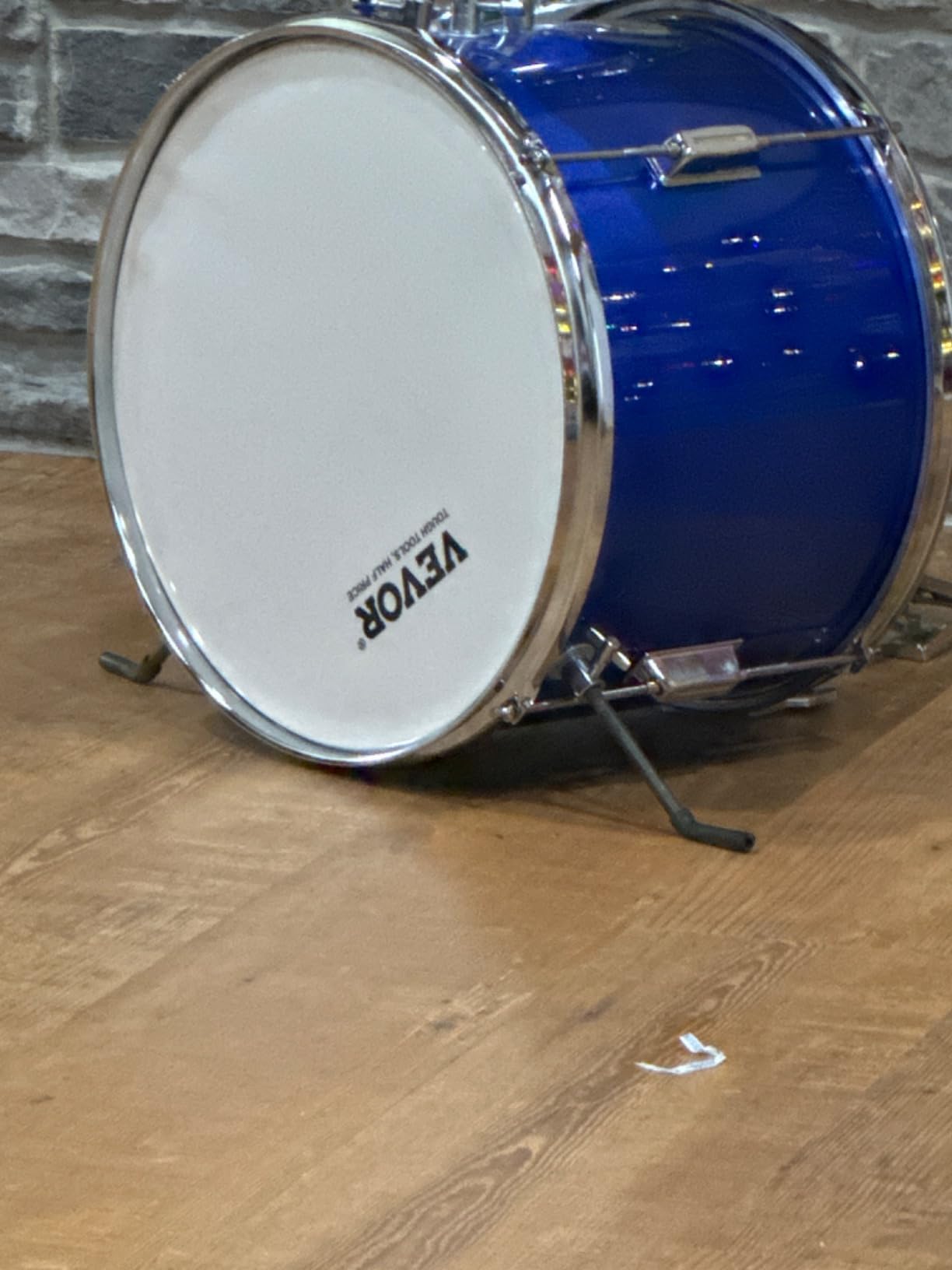 VEVOR Kids Drum Set, 3-Piece 14'' Beginner Drum Sets Junior Drums Set with Adjustable Throne, Two Pairs of Drumsticks, Cymbal, Pedal, Tom Snare Bass, Starter Drum Kit for Children Age 6-13 customer photo 2