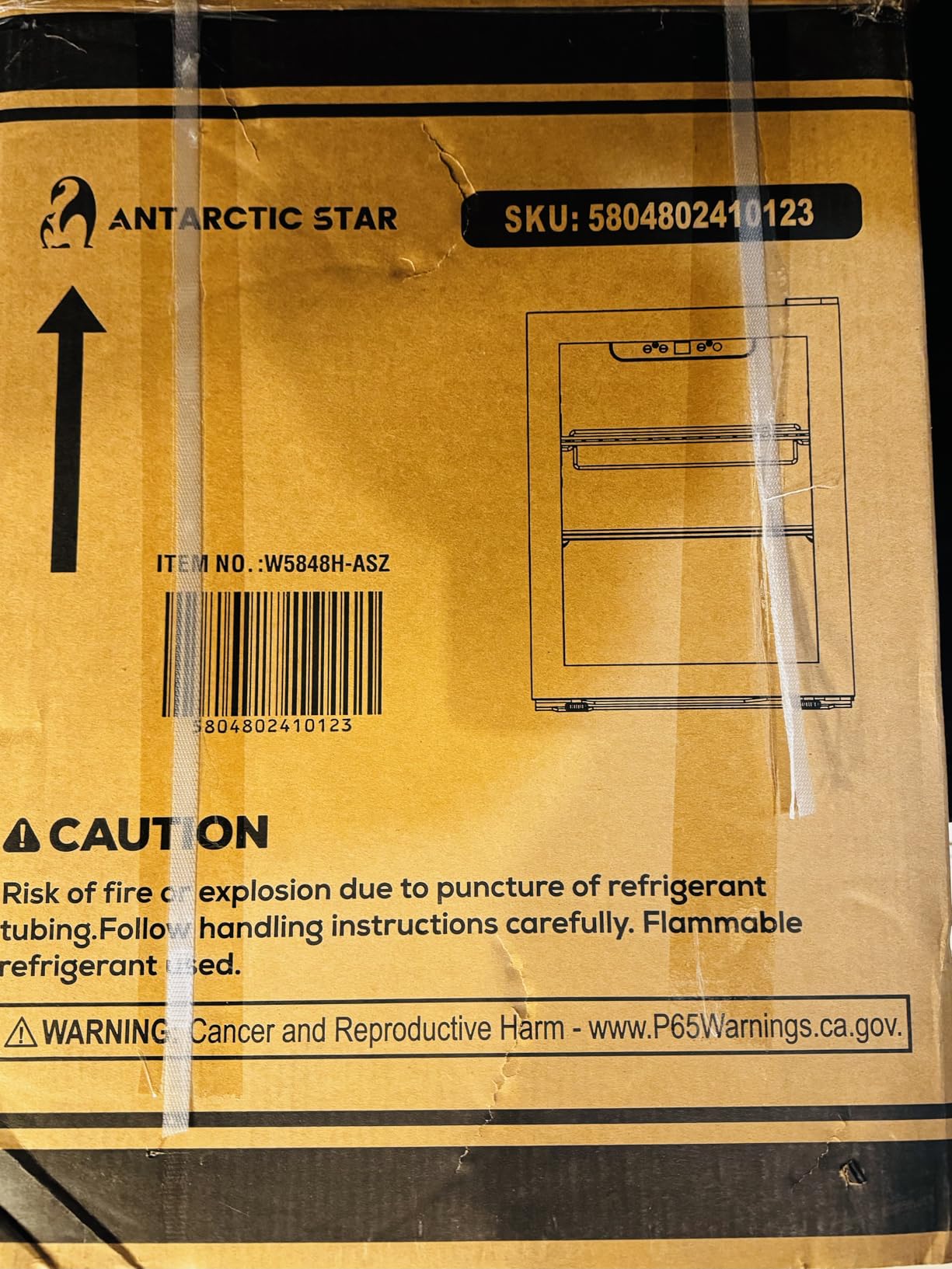 Antarctic Star 18L Beverage Refrigerator Cooler 24Can, Mini Fridge with Quiet Compressor, LED Light, Freestanding Small Fridge with Electronic Temperature Control for Home and Bar(40-61 ℉) customer photo 2