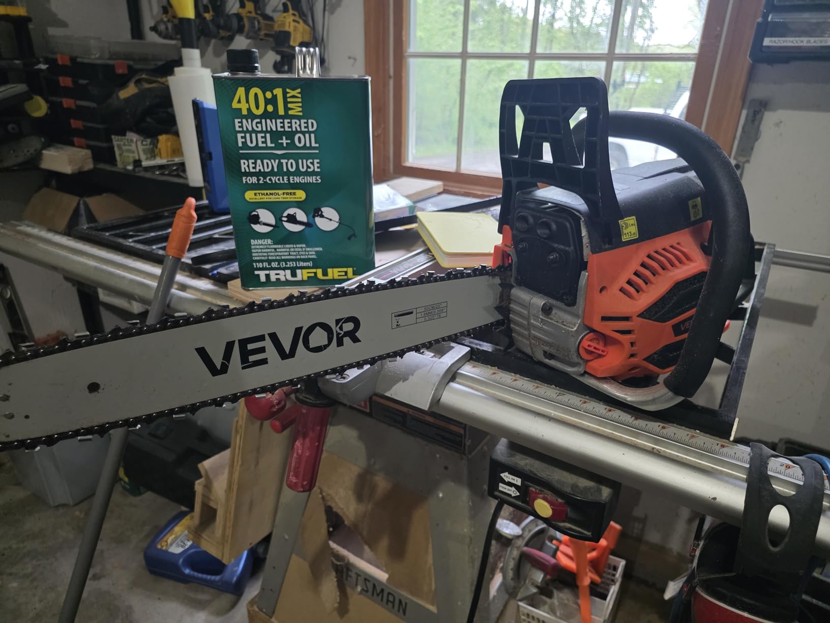 VEVOR 25.4 CC 2-Cycle Top Handle Gas Powered Chainsaw 12 Inch Petrol Handheld Cordless Chain Saw for Tree Wood Cutting customer photo 1