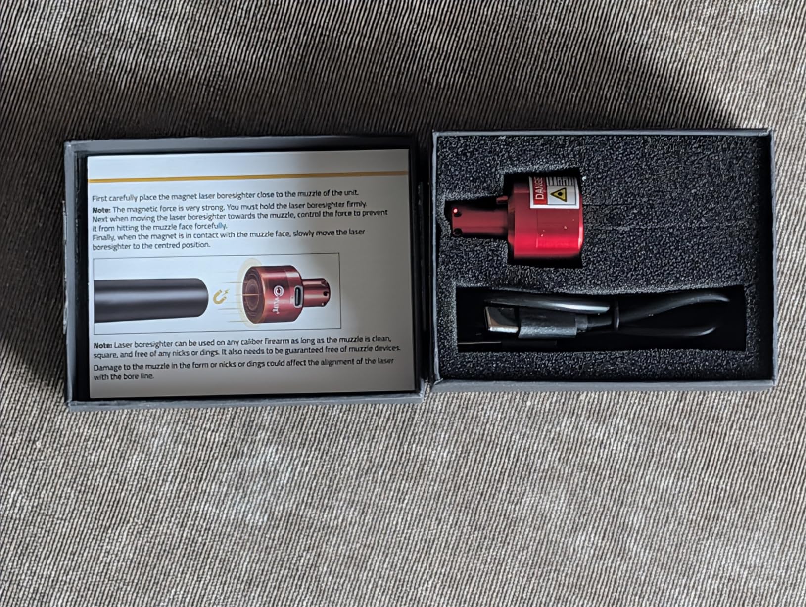 CVLIFE Rechargeable Green/Red Laser Bore Sight Magnetic Bore Sight Laser for Multiple Calibers Professional Boresighter with Magnetic Connection customer photo 2