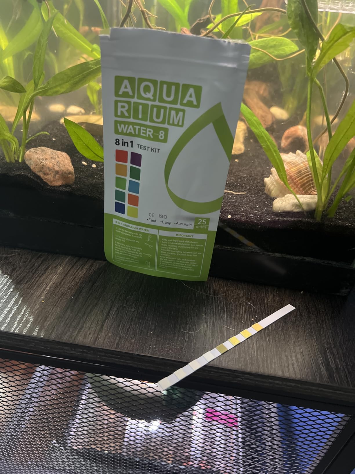 AAwipes Aquarium Ammonia Test Strips 8-in-1 |25 Strips | Quick & Accurate Water Testing Test pH, Carbonate, Alkalinity, Hardness, Chlorine, Nitrite, etc. (K02-25) customer photo 2