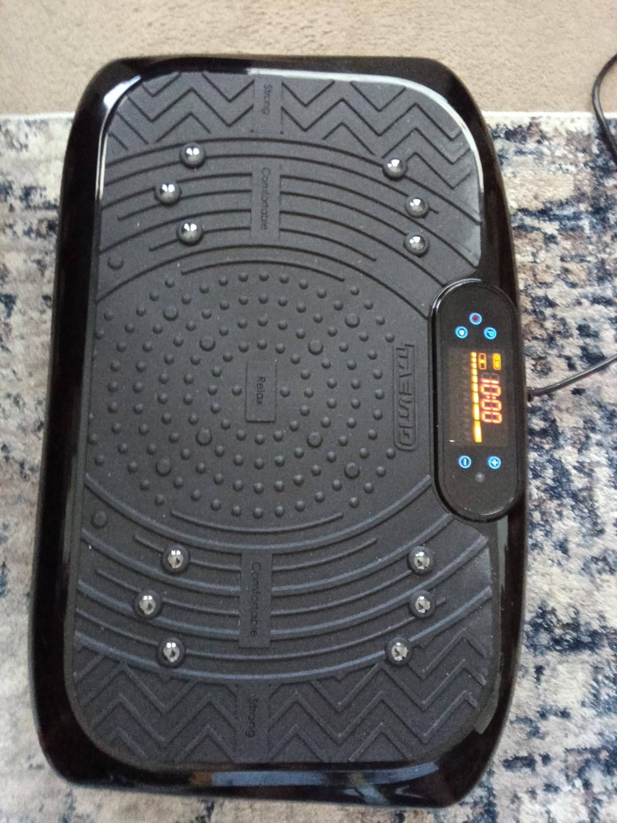 Vibration Plate Exercise Machine Weight Loss, Full Body Workout Vibration Plate Lymphatic Drainage, 199 Adjustable Speeds Power Shaping Vibrating Plate 450 Lbs Capacity Fitness Platform customer photo 1