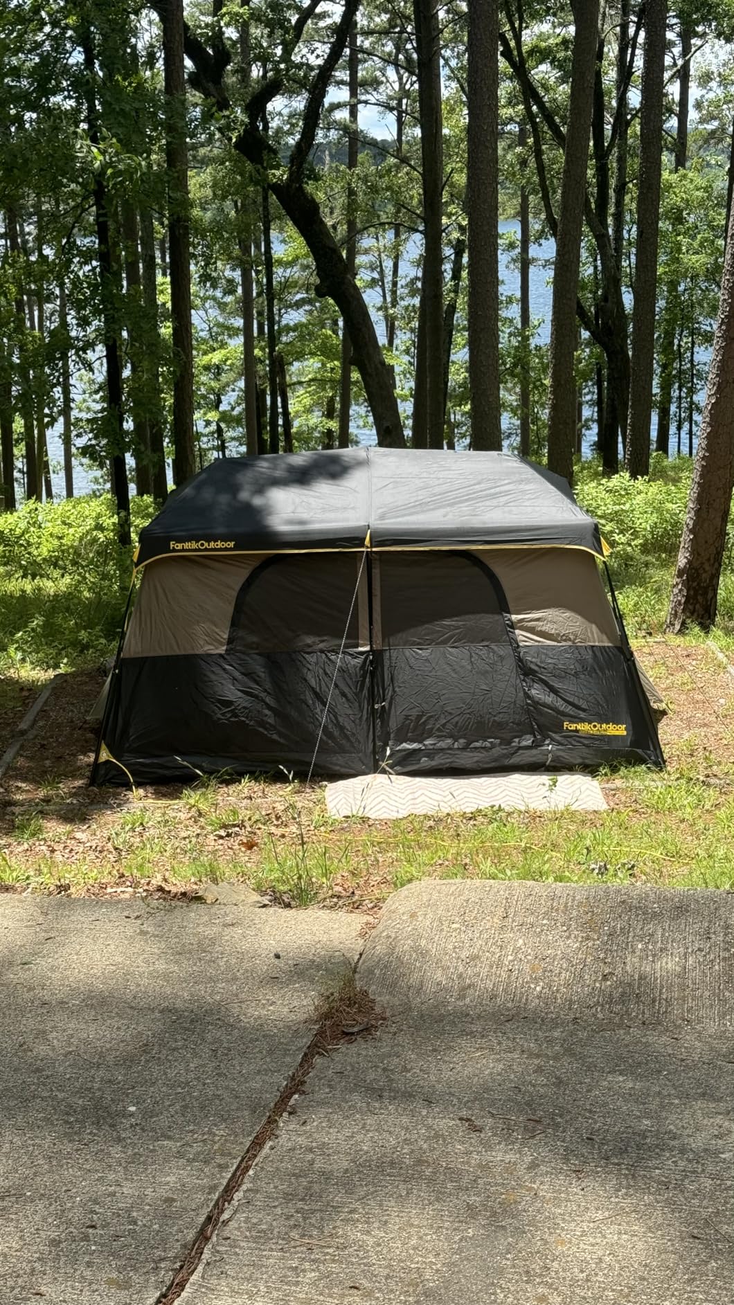 FanttikOutdoor Instant Cabin Tent 6/8/10/12 Person Camping Tent Setup in 60 Seconds with Rainfly & Windproof Portable with Carry Bag for Family Camping & Hiking, Upgraded Ventilation, Khaki customer photo 2
