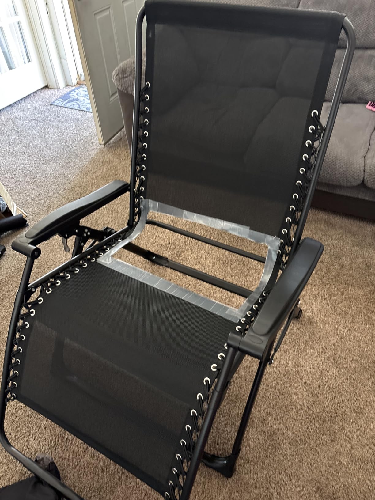 Suteck Oversized Zero Gravity Chair, 33In XXL Outdoor Recliner Chair w/Removable Cushion & Headrest, 500LBS Capacity customer photo 2