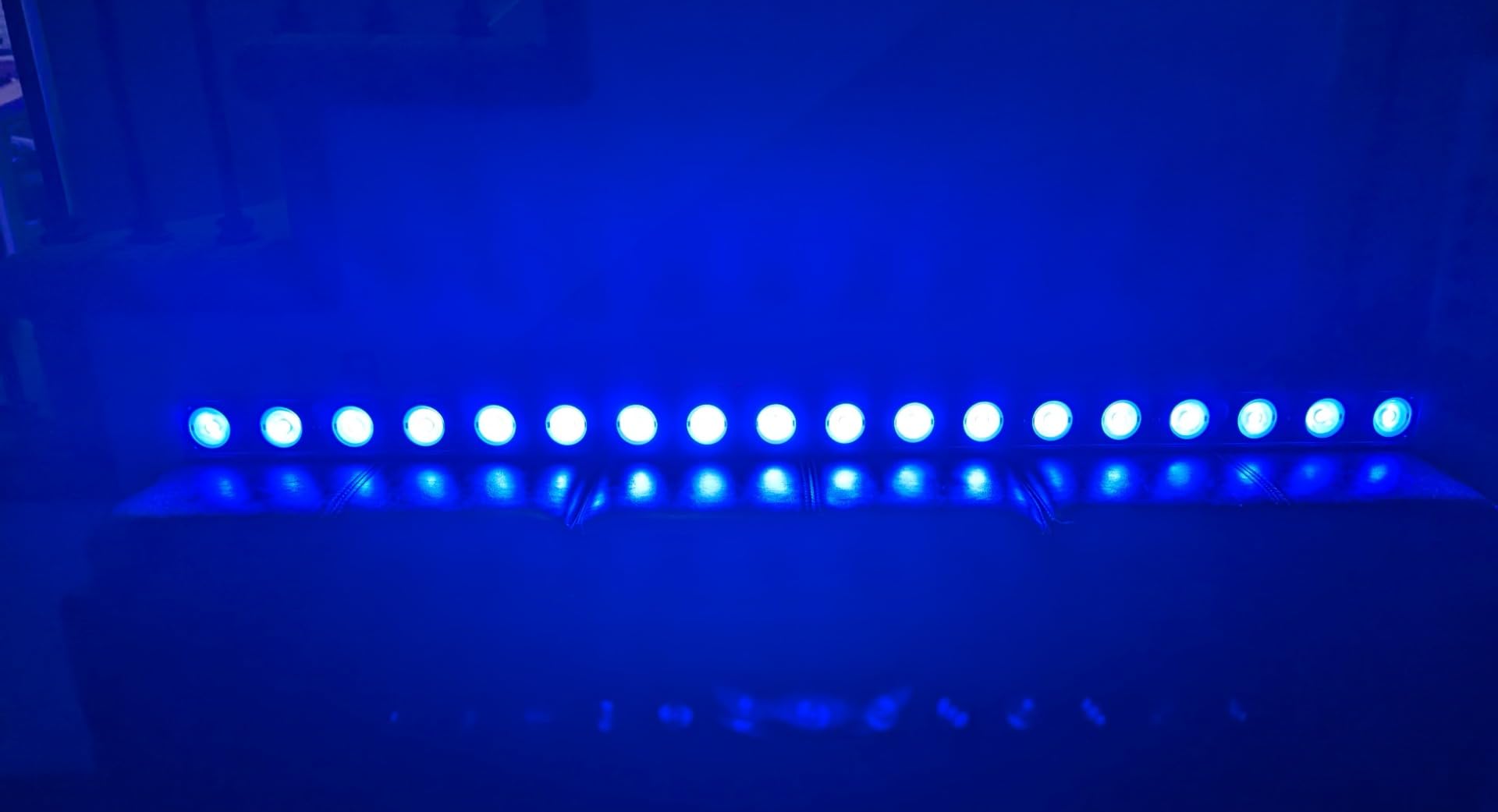 LED Stage Wash Light Bar - 120W 18 4IN1 RGBW Individually Controlled LED - 114 Chase Programs & 15 Static Colors - DMX Sound Active Uplight for Events DJ Church Wedding Parties Live Show customer photo 2