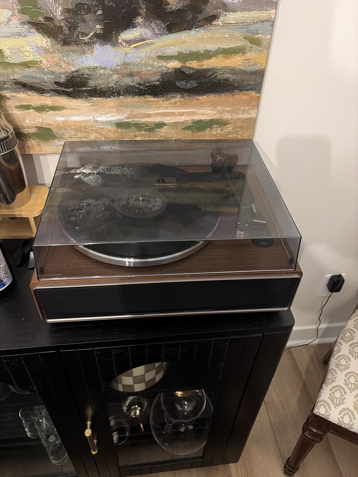 1 BY ONE High Fidelity All-in-One Record Player, Vinyl Turntable with Built-in Speakers, Magnetic AT-3600L Cartridge, RCA Line Out, Belt-Drive Stereo Turntable customer photo 1