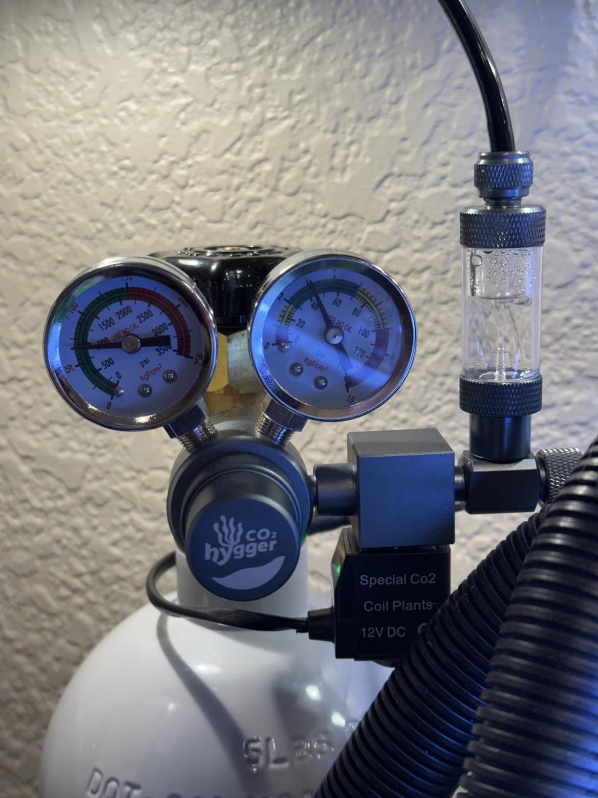Aquarium CO2 Regulator, Dual Gauge Accurate Display, with 12V DC Solenoid Valve, Bubble Counter and Check Valve, for Establishing CO2 System in Aquatic Plant Tank customer photo 2