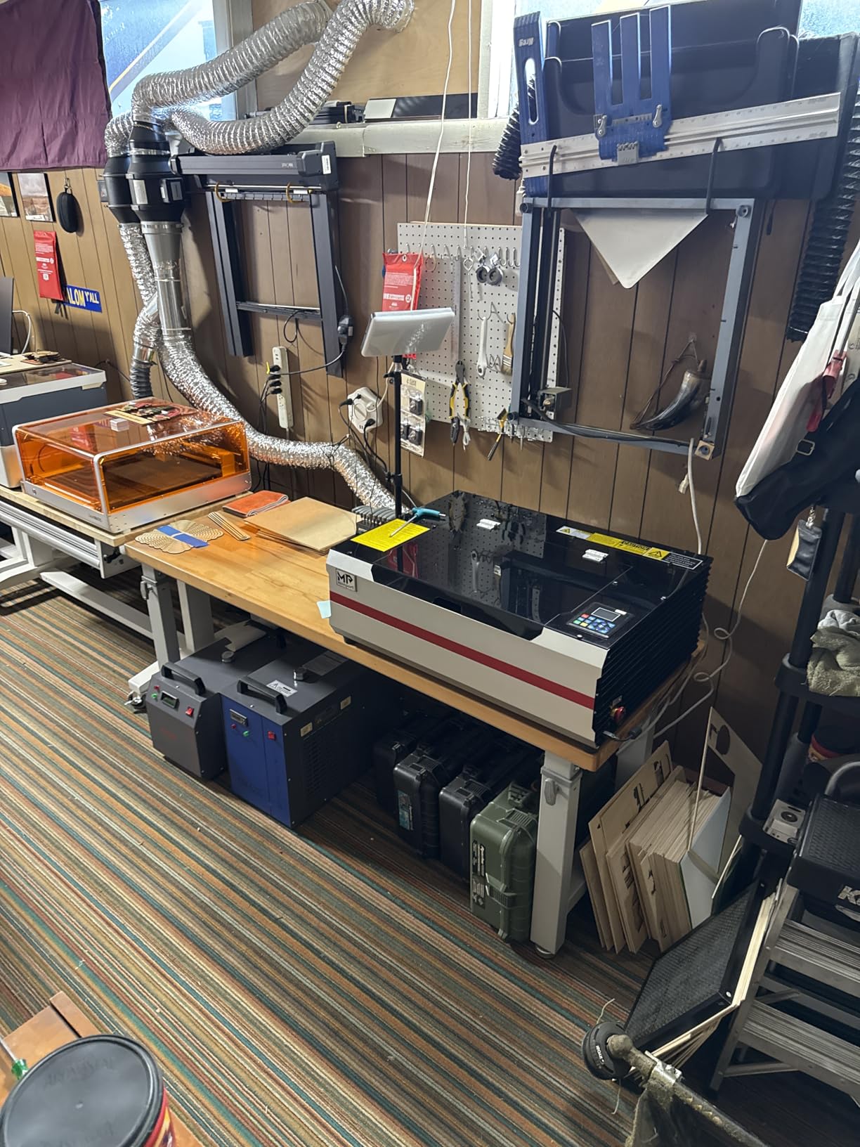 Monport Reno 45W Desktop CO2 Laser Engraver & Cutter, 16x12 Workbed Laser Engraving Machine with New Semi-Autofocus, 2 Working Platforms, Z-axis Adjustable customer photo 2