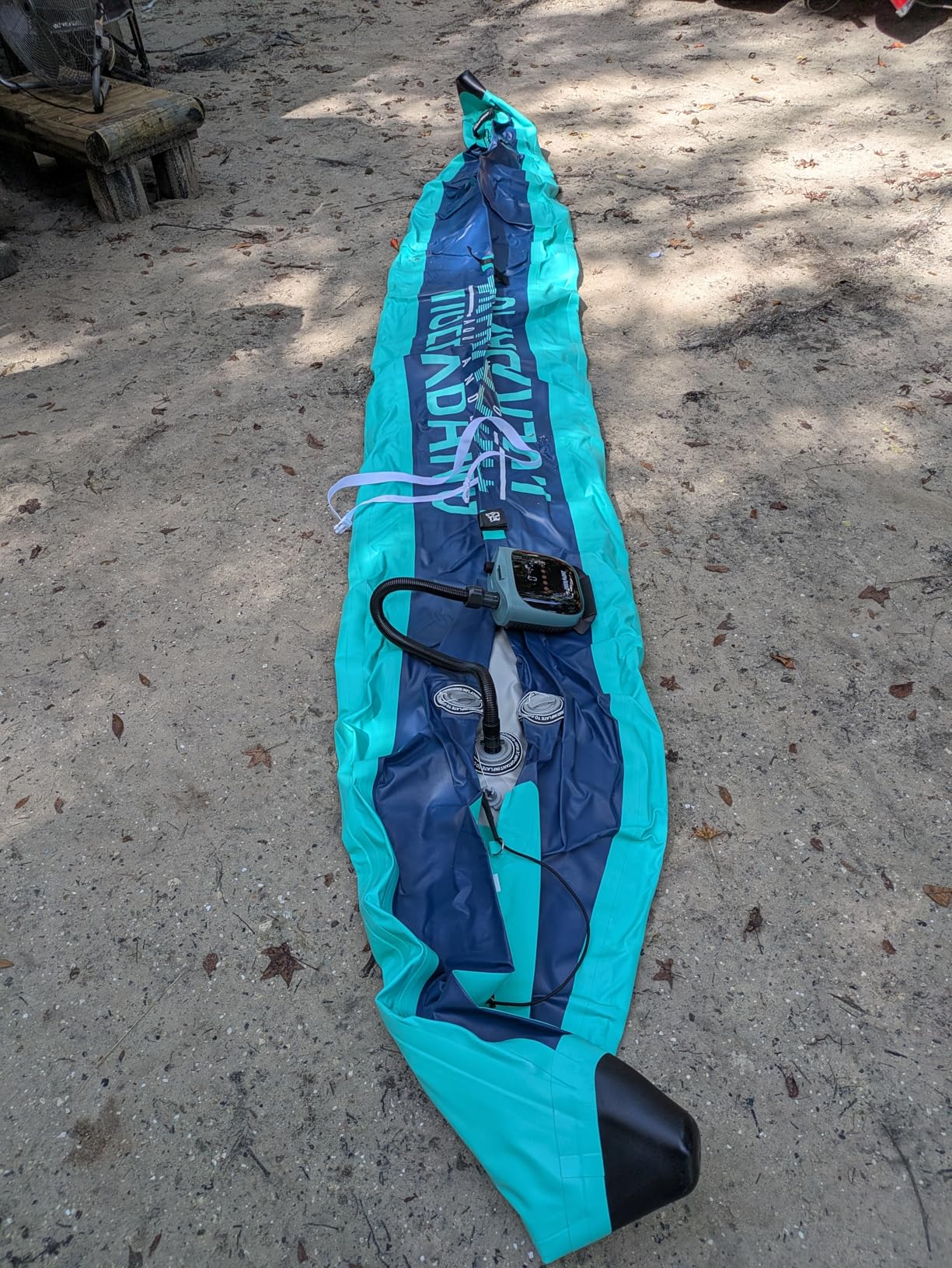 TIGERXBANG 13.8'x37.8''x9.4'' Inflatable 2 Person Kayak, Touring Boat for Adults/Kids, Kayak Set with Removable Seat, Double Paddles, Foot Pedals, Hand Pump and Multifunctional Accessories customer photo 1