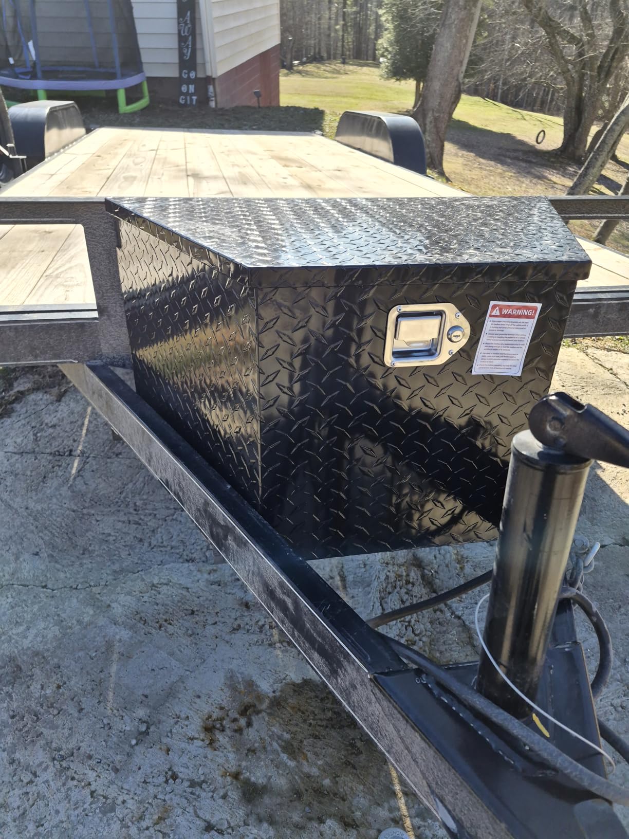 AUTOSAVER88 39 Inch Truck Bed Tool Box, Heavy Duty Aluminum Diamond Plate Tool Box Chest, Waterproof Chest Storage Box with Sliding Shelf and Lock for Trucks, Trailers, RVs, Warehouses customer photo 2
