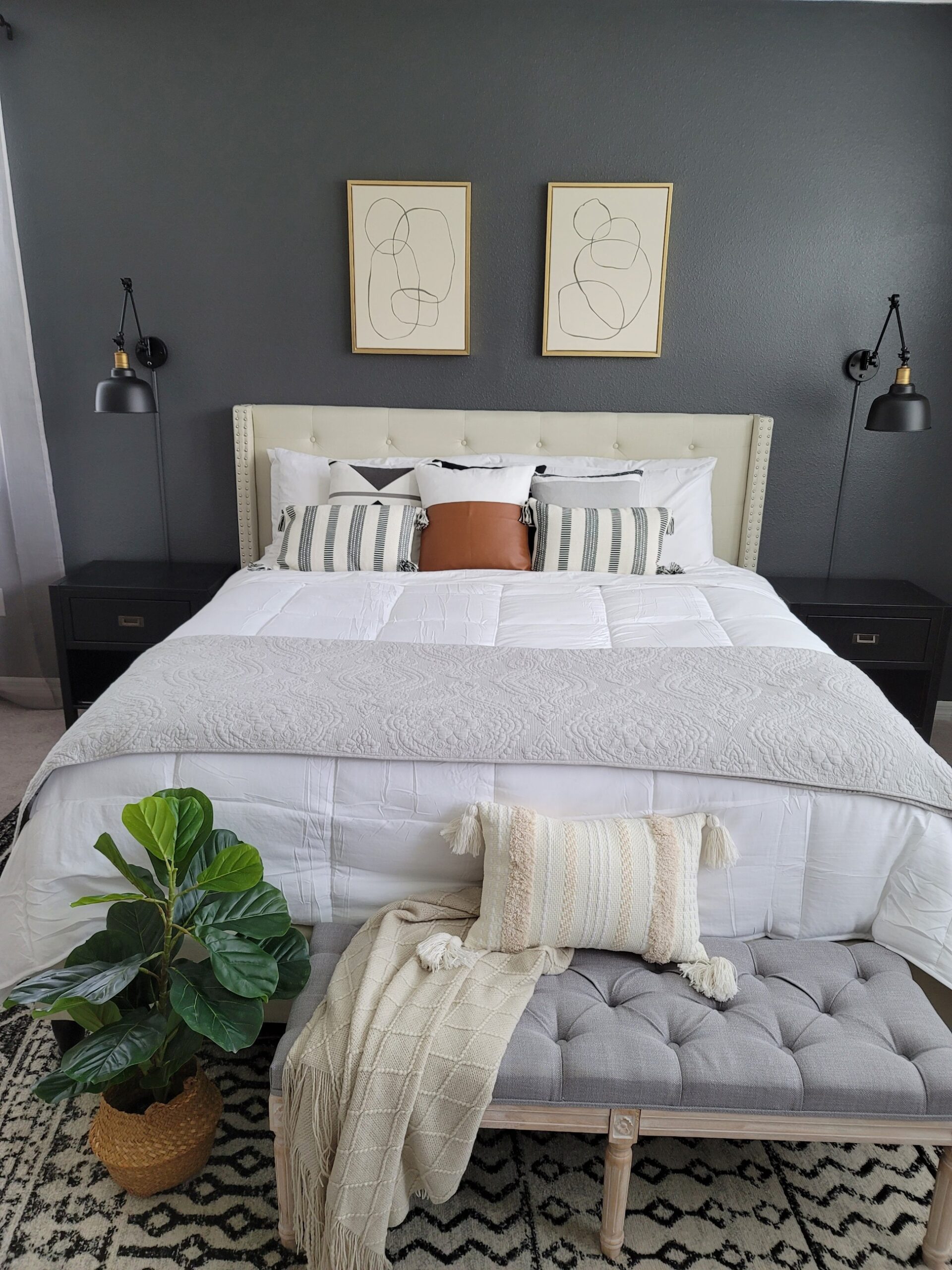 Hybrid Australian Wool Comforter Queen Size with 100% Organic Cotton, Hypoallergenic Luxury Duvet Insert with Tabs, Temperature Regulating All-Season Bedding customer photo 1