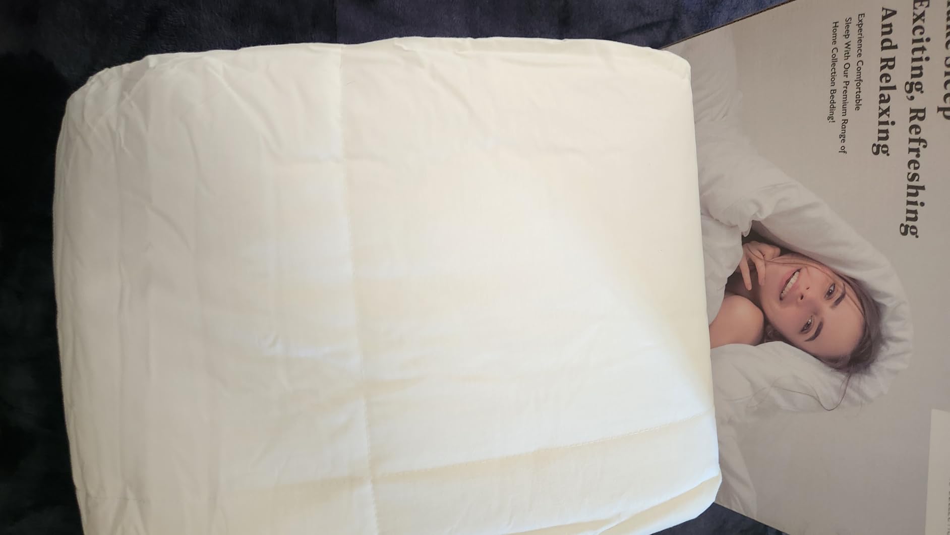 Hybrid Australian Wool Comforter Queen Size with 100% Organic Cotton, Hypoallergenic Luxury Duvet Insert with Tabs, Temperature Regulating All-Season Bedding customer photo 2