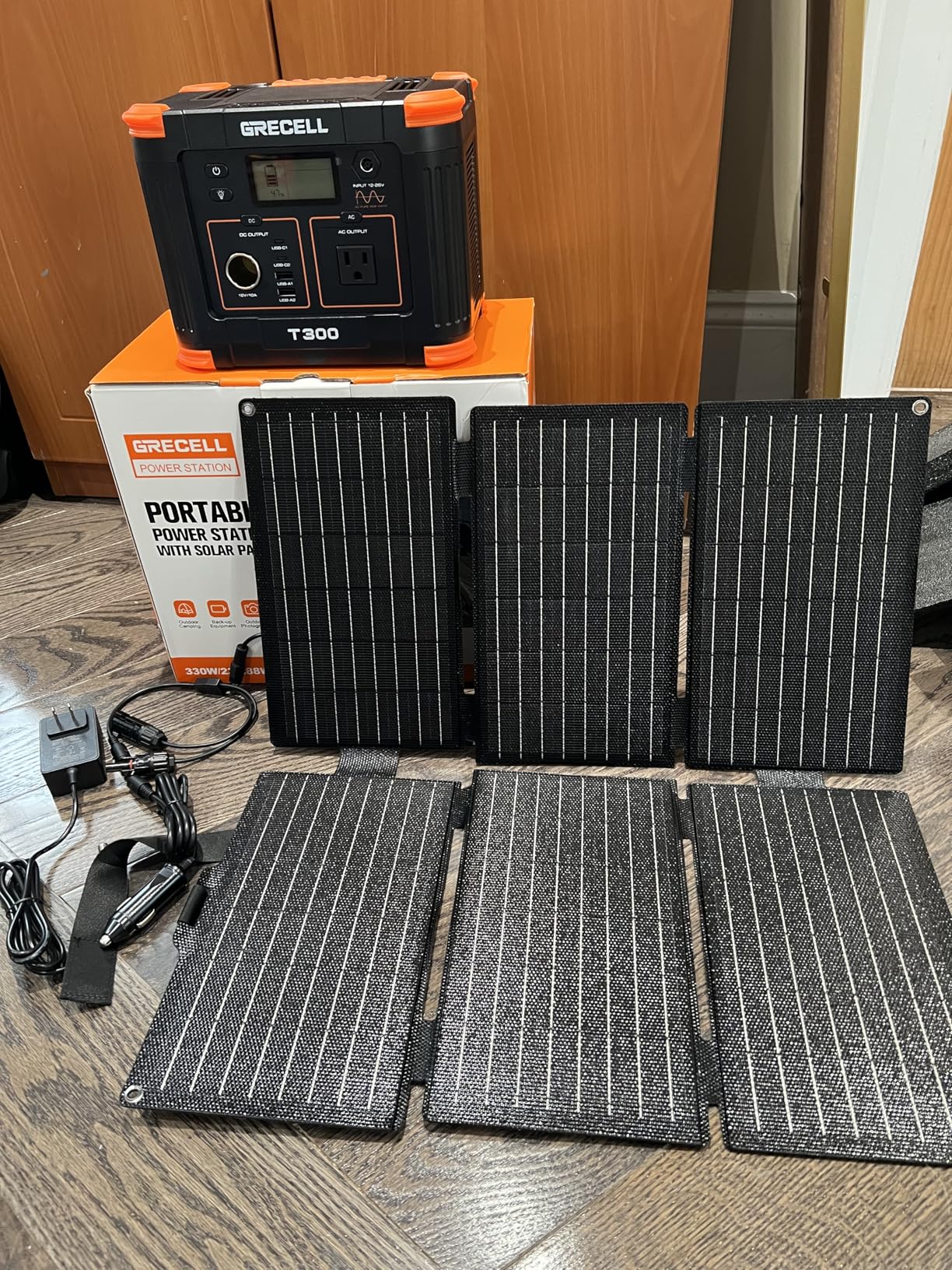 GRECELL Portable Power Station 330W (Peak 600W), GRECELL 288Wh Solar Generator with 60W USB-C PD, 5W Wireless 110V Pure Sine Wave AC Outlet, Lightweight Backup Battery for Camping, Travel, RVs customer photo 2