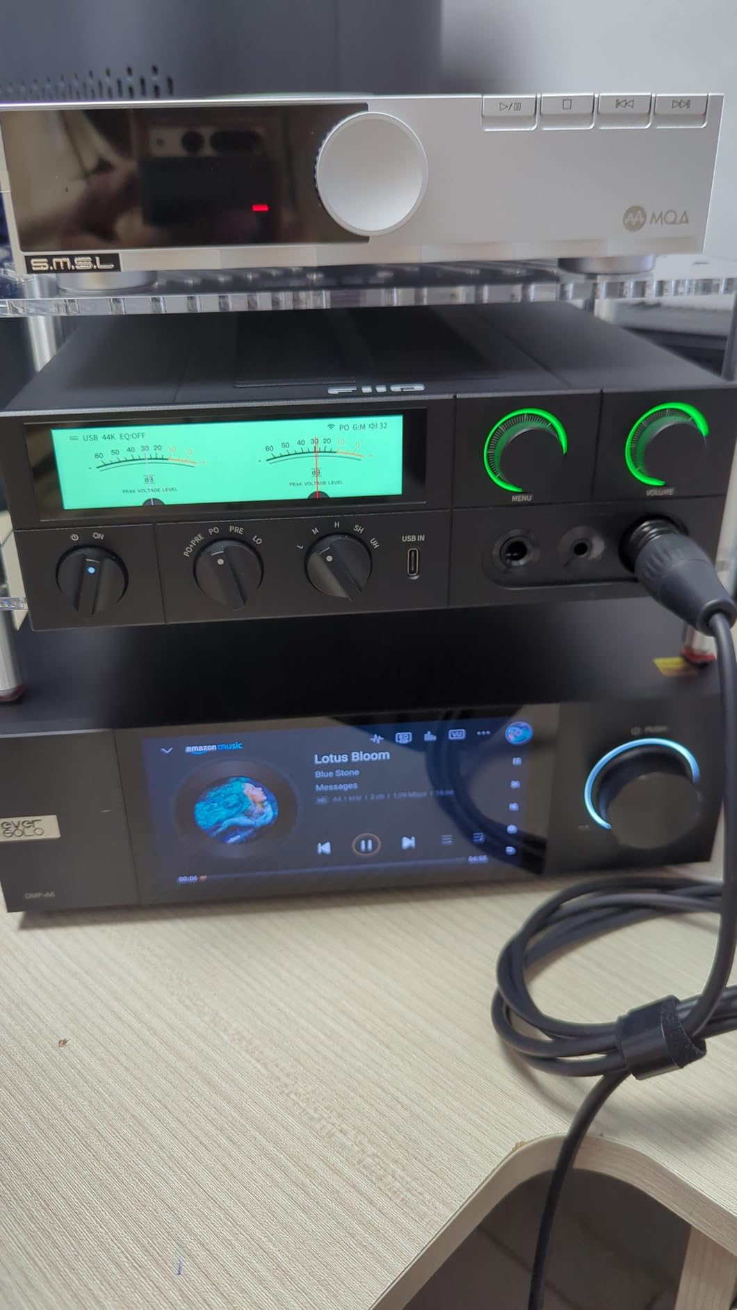FiiO K17 Desktop DAC and Headphone Amplifier AK4191+AK4499EX*2, 31-Band PEQ, MQA, Support DSD512 32Bit/768kHz with Remote Control customer photo 1