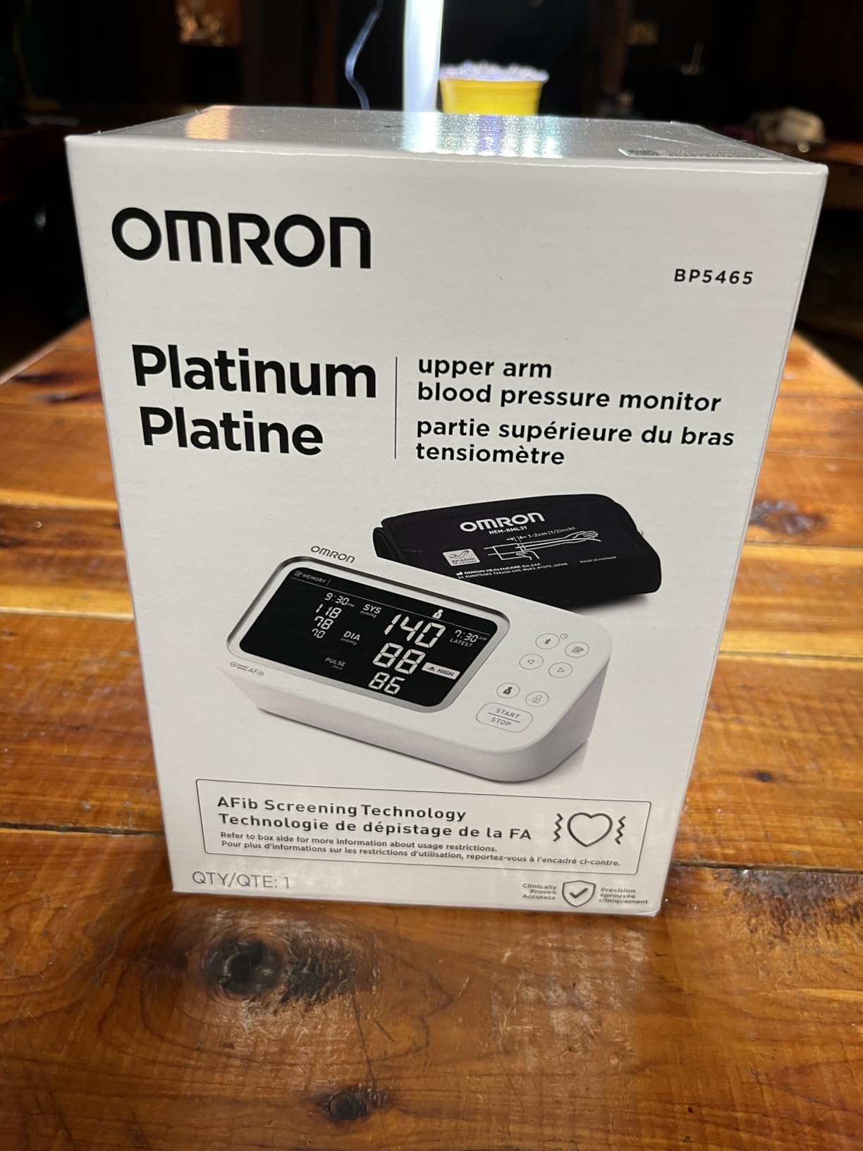 OMRON Platinum Blood Pressure Monitor for Home Use & Upper Arm Blood Pressure Cuff - #1 Doctor & Pharmacist Recommended Brand - Clinically Validated - AFib Detection - Connect App customer photo 1