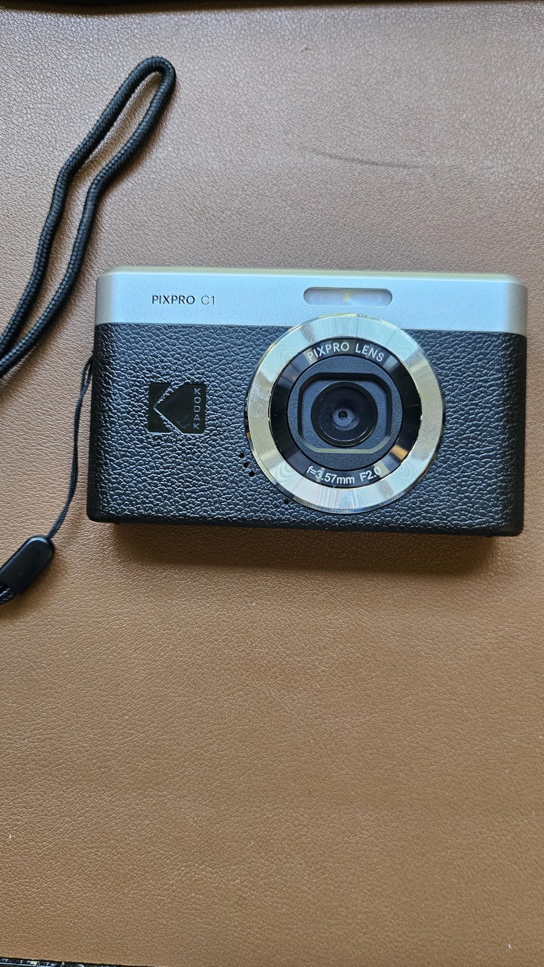Kodak PIXPRO C1 Digital Camera, 13MP Compact Point & Shoot with 4X Digital Zoom, 26mm f/2.0 Wide Angle, 180 Degree Flip Screen, 1080p HD Video, Brown customer photo 1